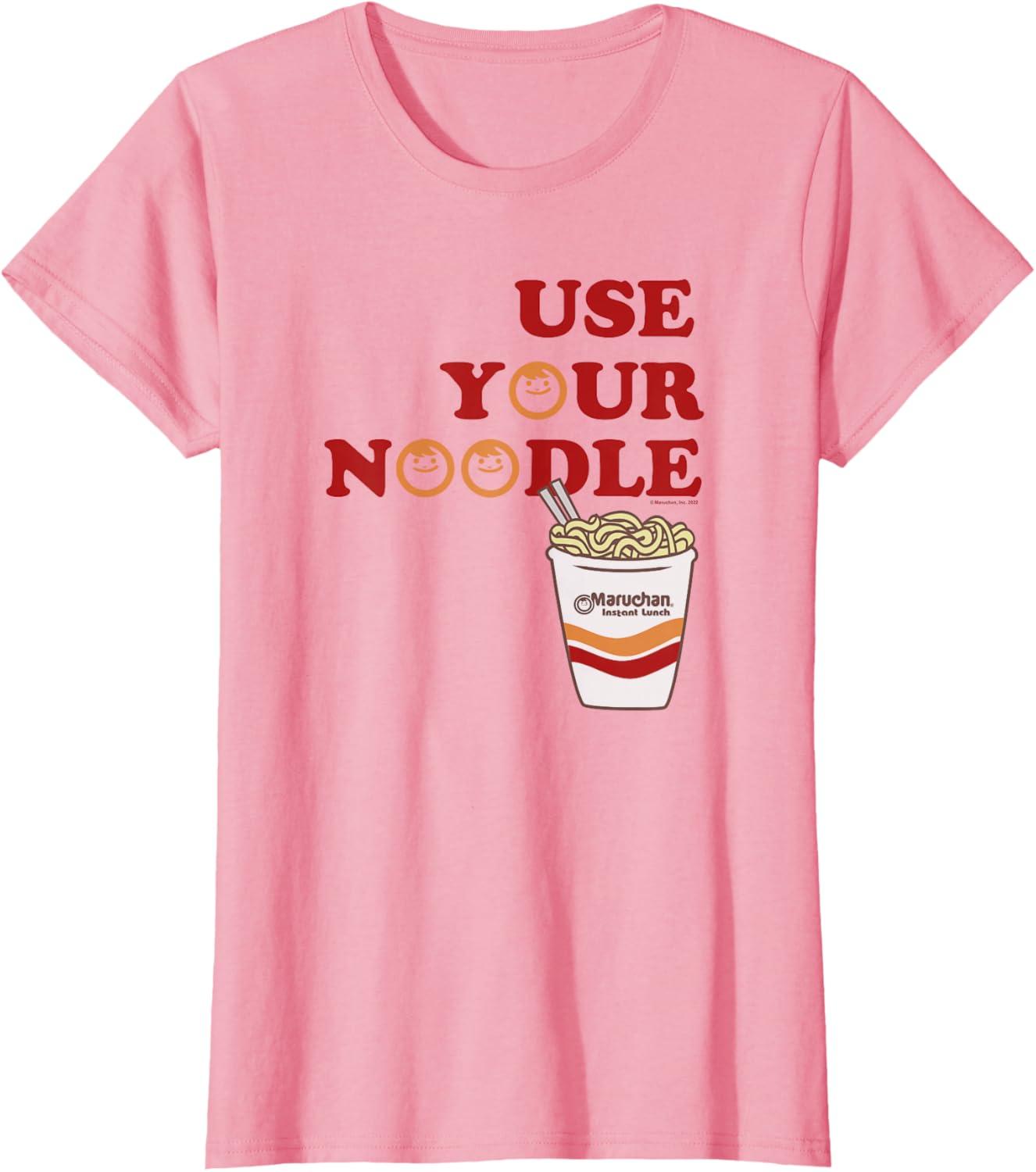 image:imageMaruchan Instant Lunch Use Your Noodle Cup Logo TShirtPink