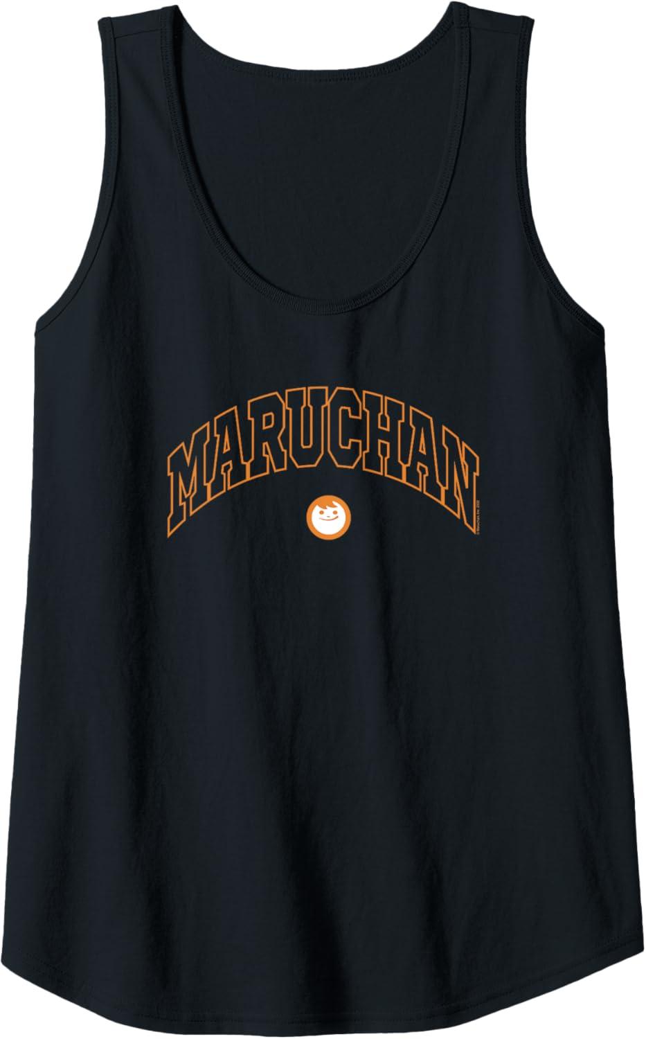 image:imageMaruchan Instant Lunch Varsity Style Font Classic Logo Tank TopBlack