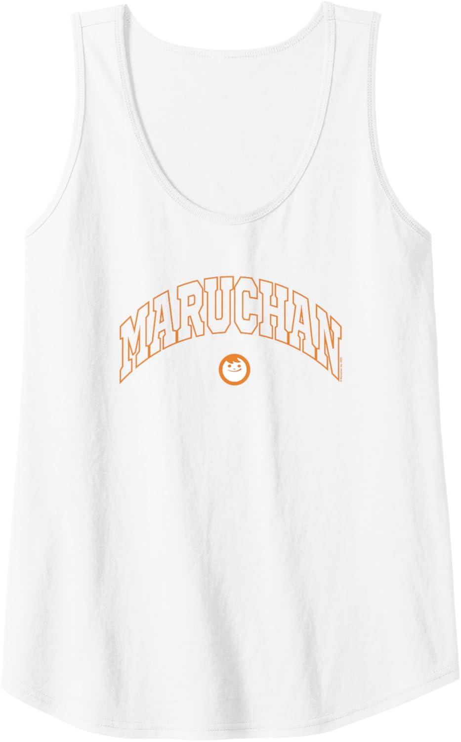 image:imageMaruchan Instant Lunch Varsity Style Font Classic Logo Tank TopWhite