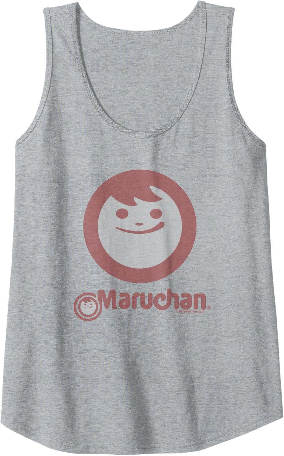 image:imageMaruchan Instant Smile Big Face Logo Tank TopHeather Grey