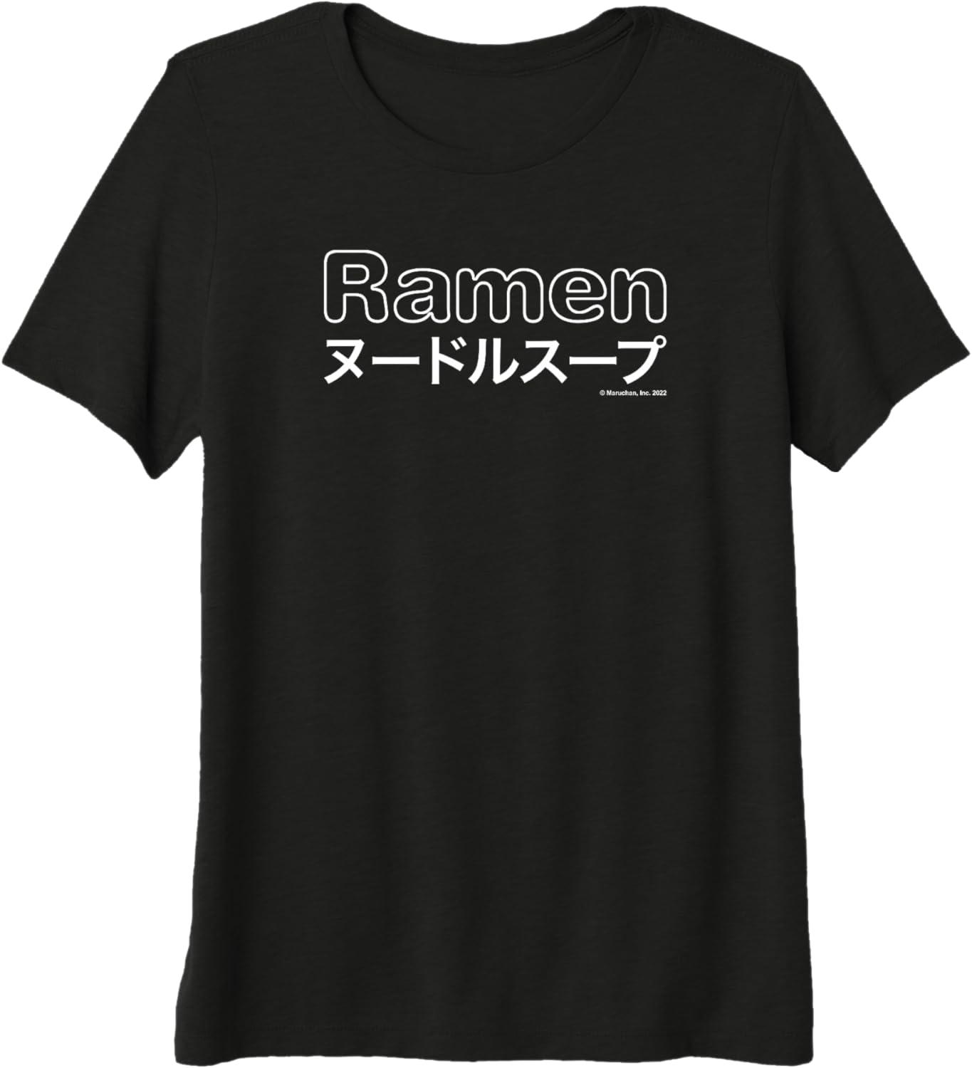 image:imageMaruchan Japanese Ramen Katakana Logo Premium TriBlend TShirtBlack