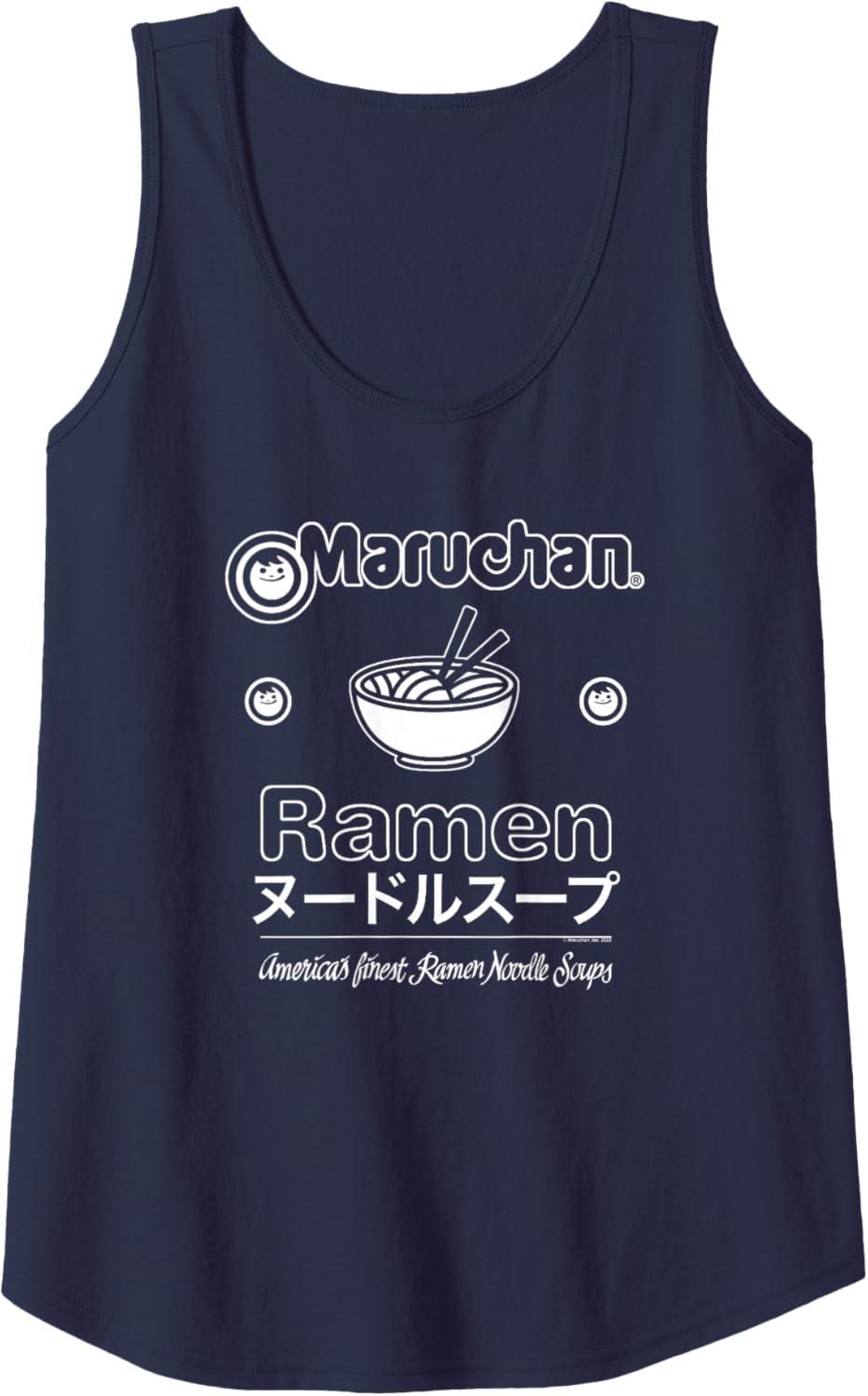 image:imageMaruchan Katakana Americans Finest Ramen Noodle Soup Tank TopNavy Blue