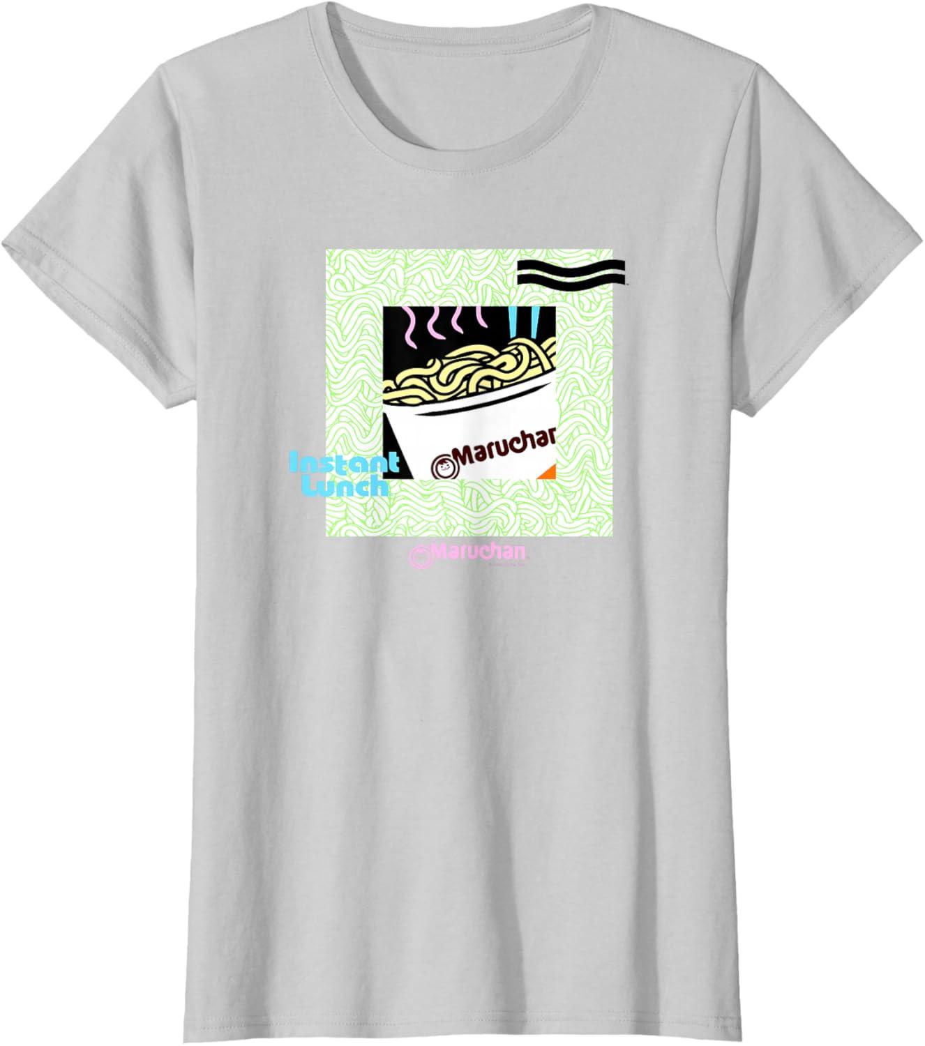 image:imageMaruchan Noodle Cup Instant Lunch Poster TShirtSilver Grey