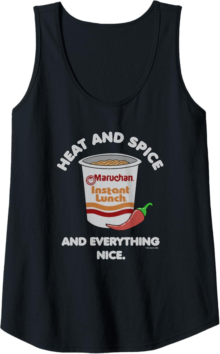 image:imageMaruchan Ramen Cup Heat And Spice Food Quote Tank TopBlack