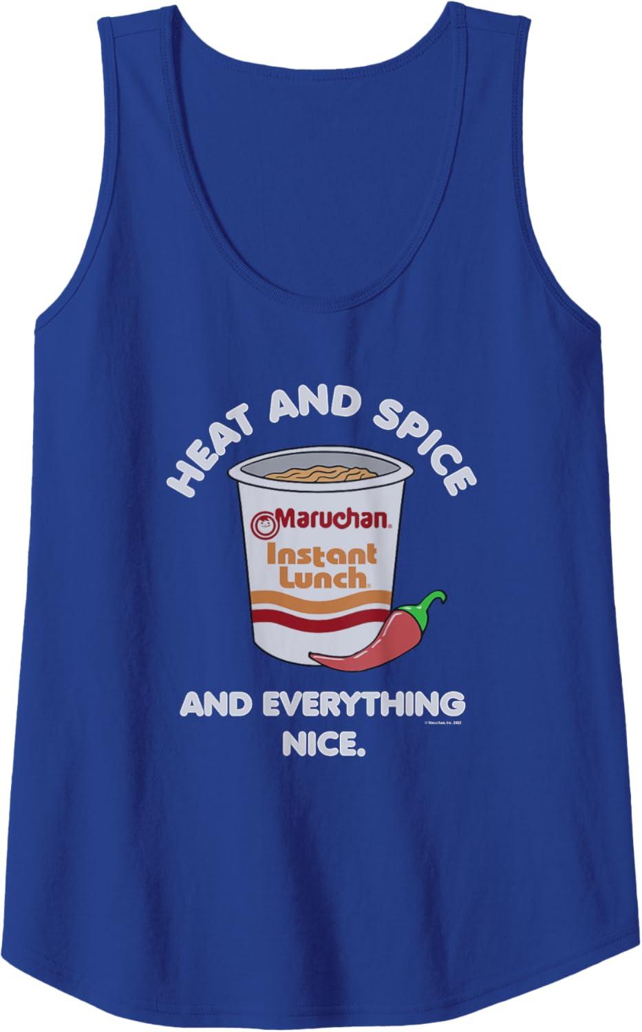 image:imageMaruchan Ramen Cup Heat And Spice Food Quote Tank TopRoyal Blue