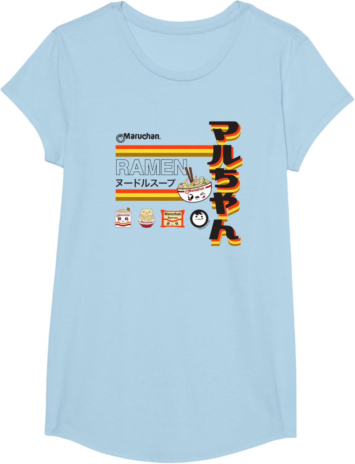 image:imageMaruchan Ramen Cute Anime Faces Poster TShirtBaby Blue