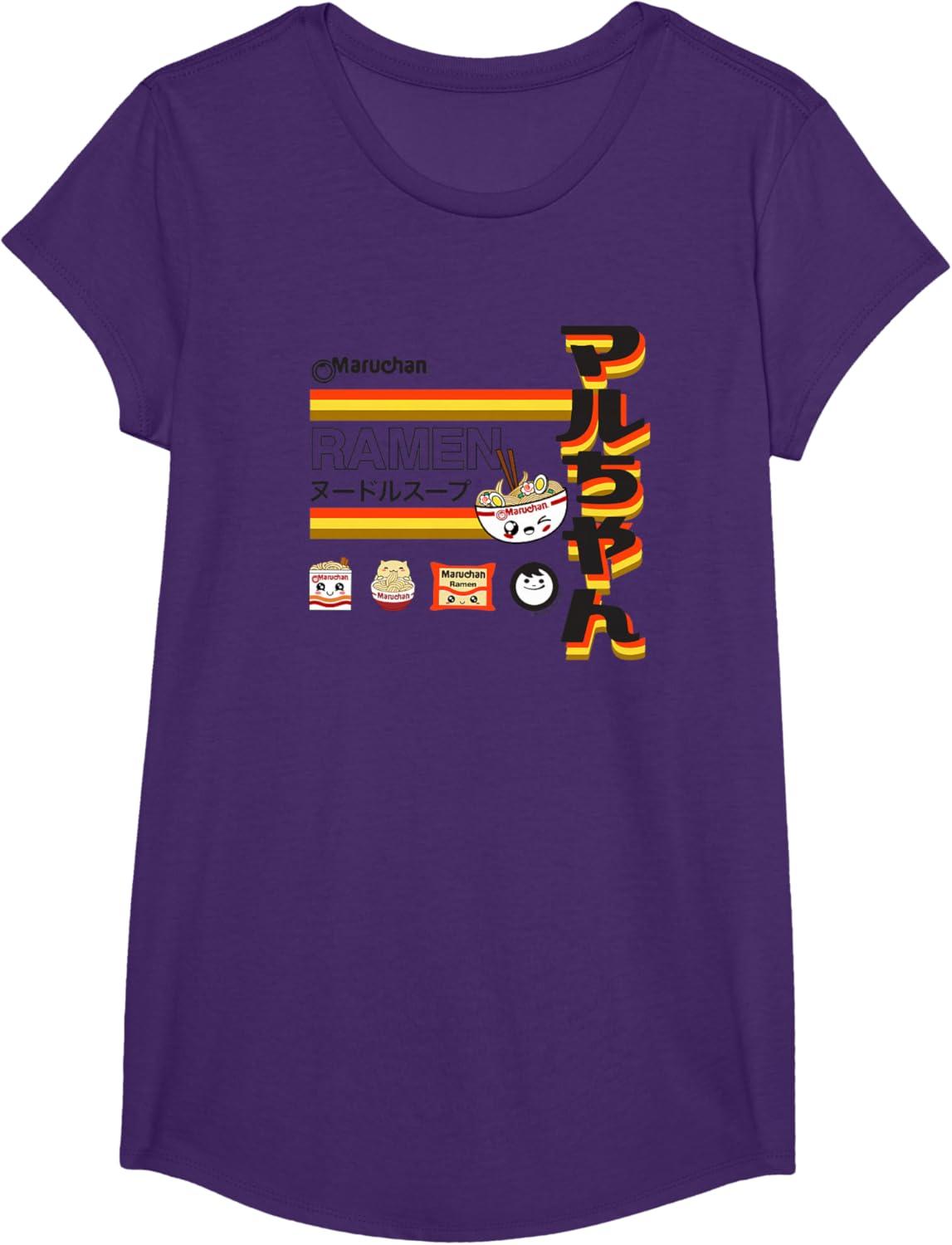 image:imageMaruchan Ramen Cute Anime Faces Poster TShirtPurple