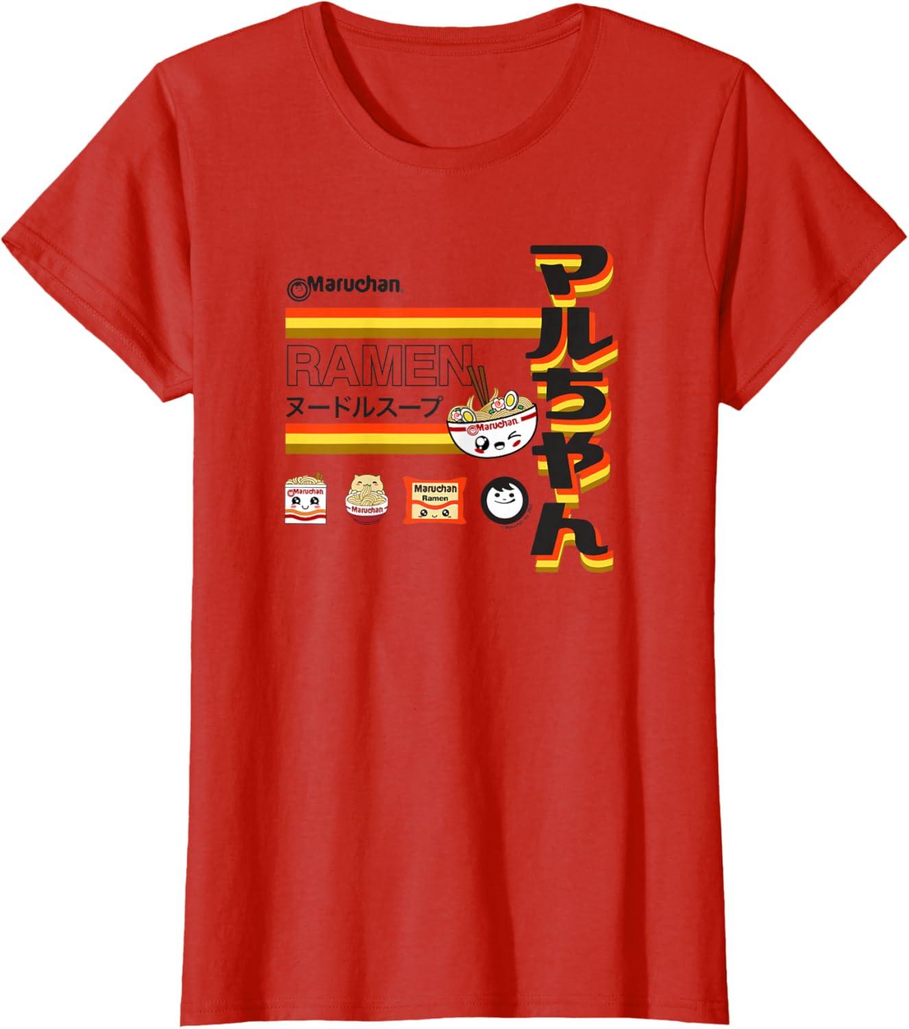 image:imageMaruchan Ramen Cute Anime Faces Poster TShirtRed