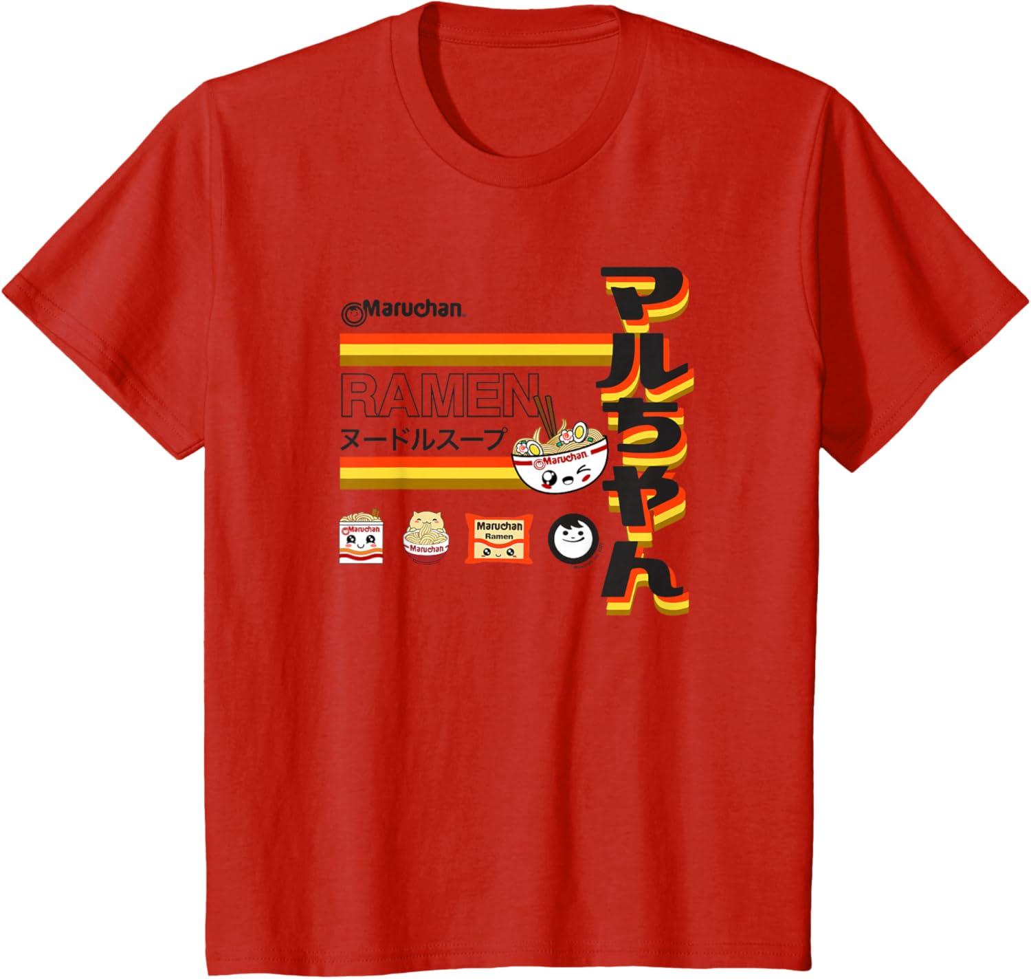image:imageMaruchan Ramen Cute Anime Faces Poster TShirtRed