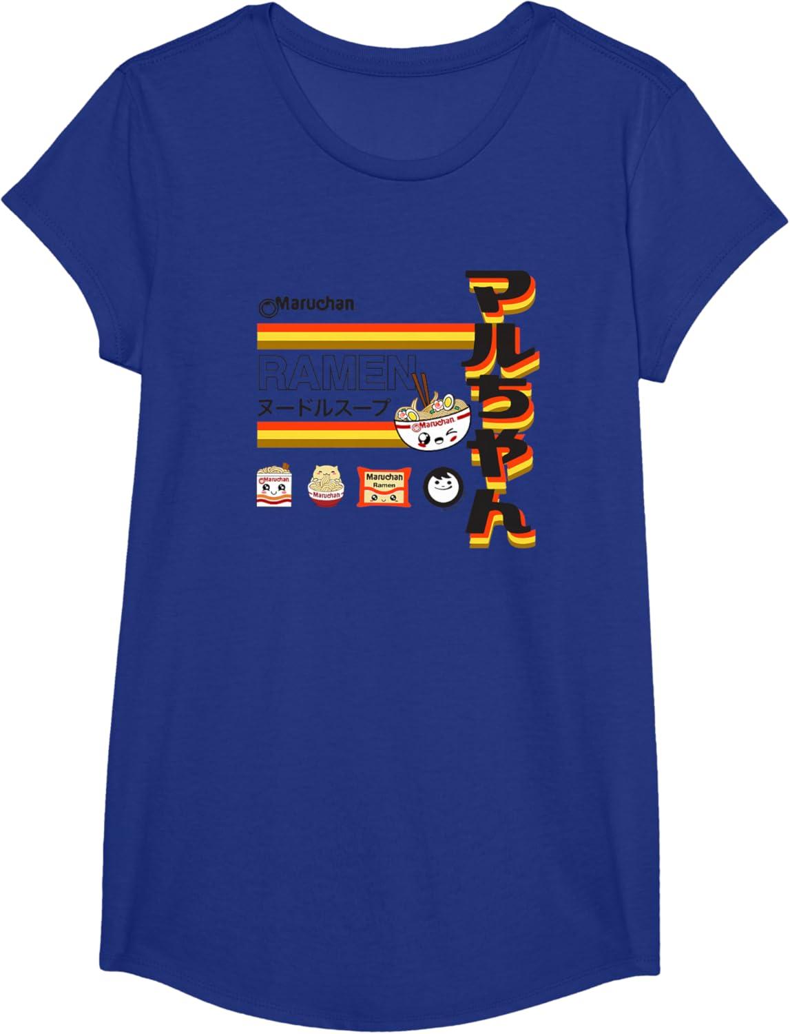 image:imageMaruchan Ramen Cute Anime Faces Poster TShirtRoyal Blue