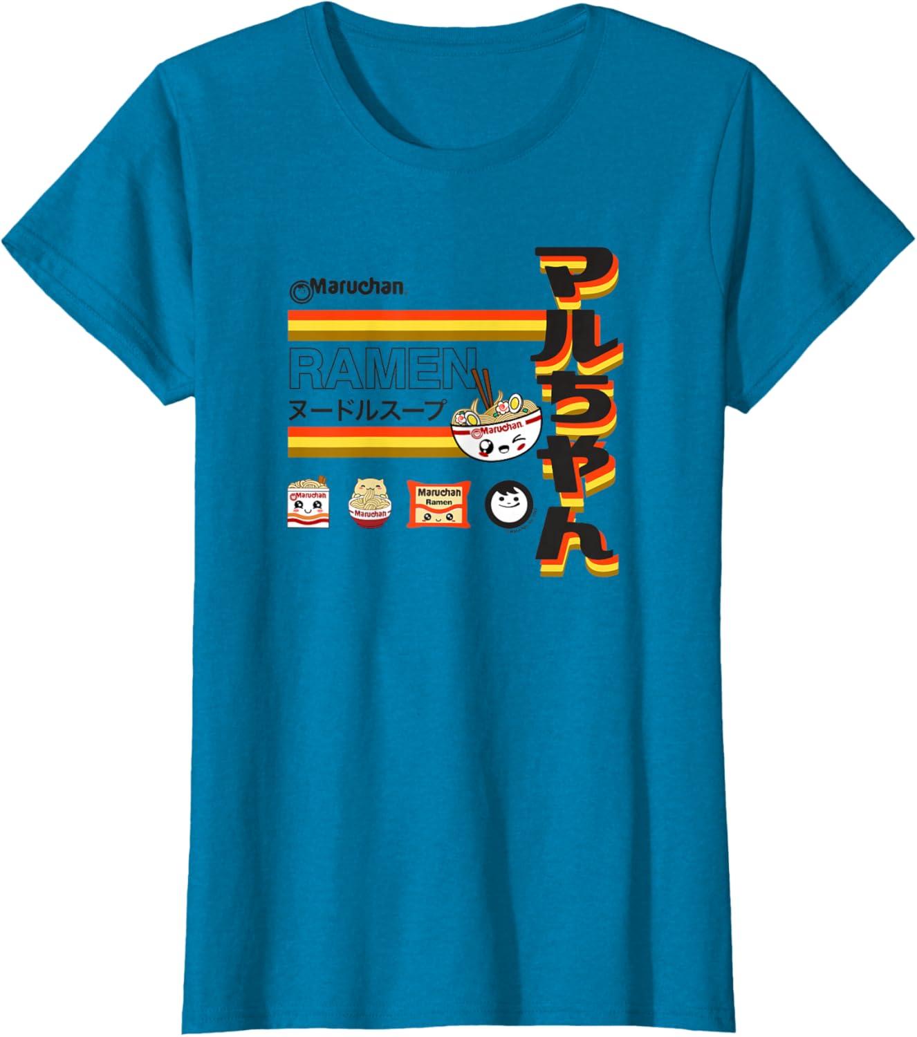 image:imageMaruchan Ramen Cute Anime Faces Poster TShirtSapphire Blue