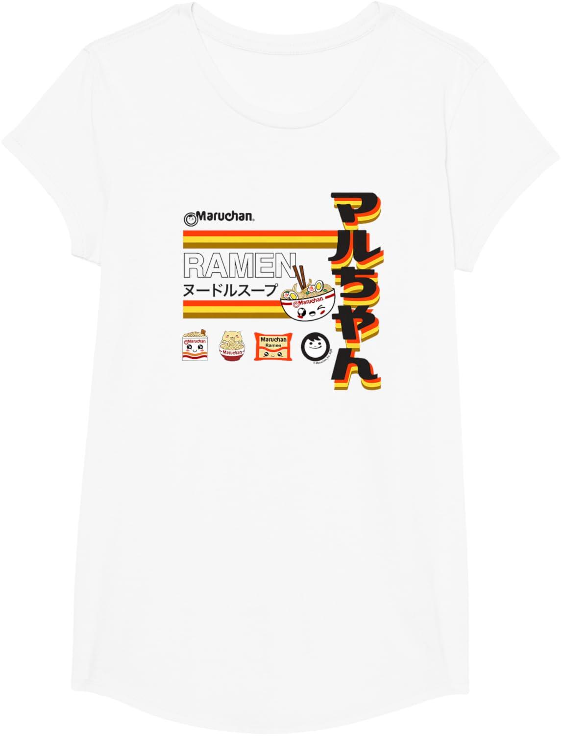 image:imageMaruchan Ramen Cute Anime Faces Poster TShirtWhite