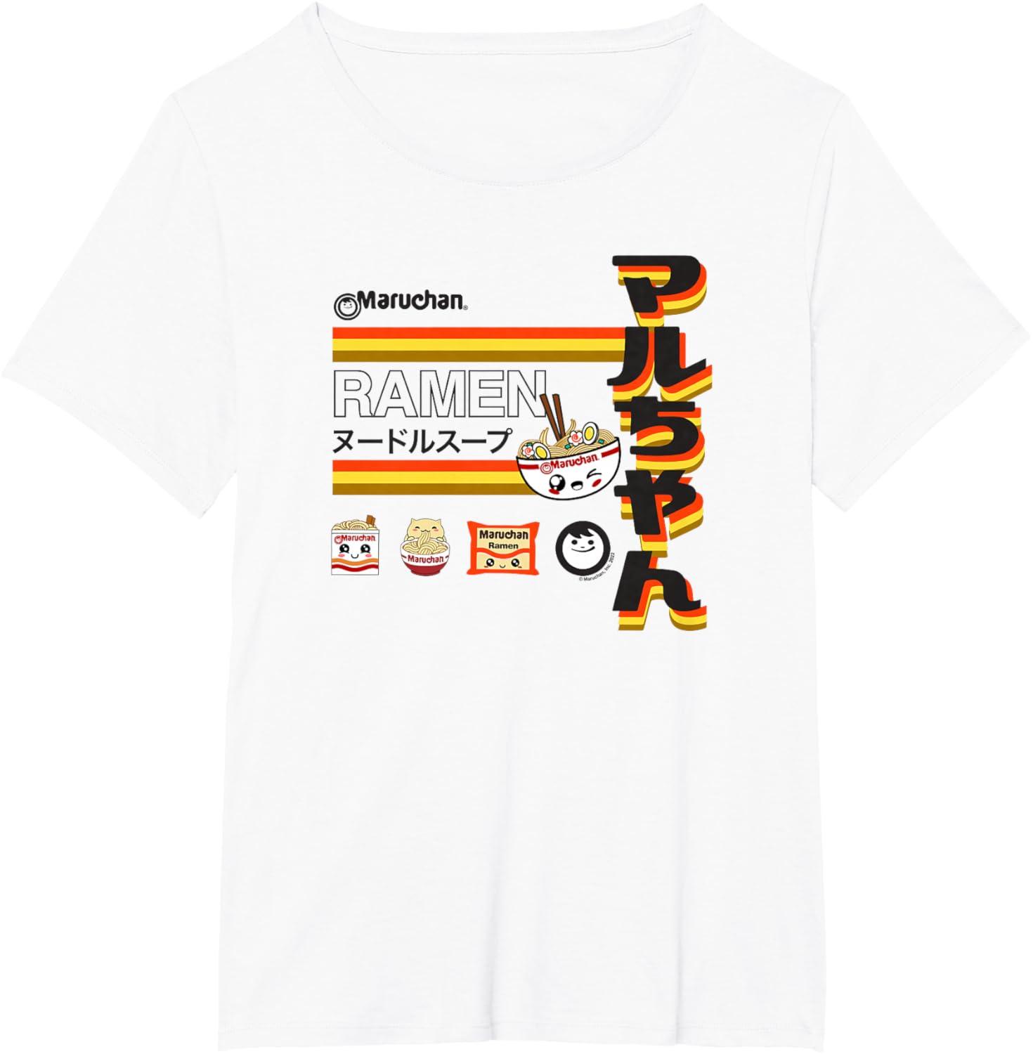 image:imageMaruchan Ramen Cute Anime Faces Poster TShirtWhite