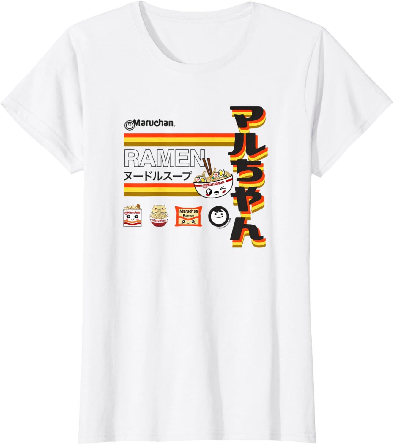image:imageMaruchan Ramen Cute Anime Faces Poster TShirtWhite