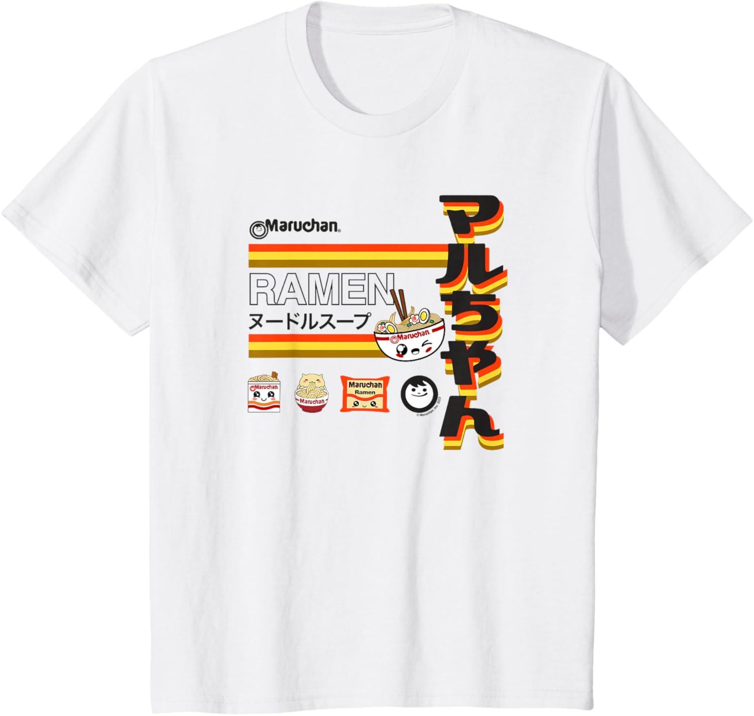 image:imageMaruchan Ramen Cute Anime Faces Poster TShirtWhite