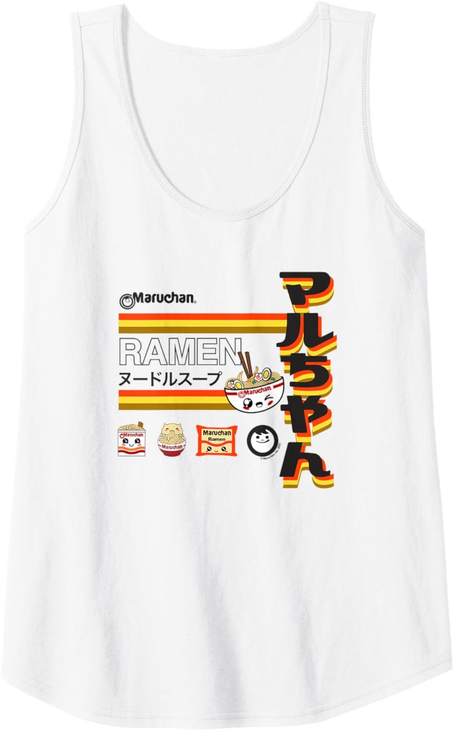 image:imageMaruchan Ramen Cute Anime Faces Poster Tank TopWhite