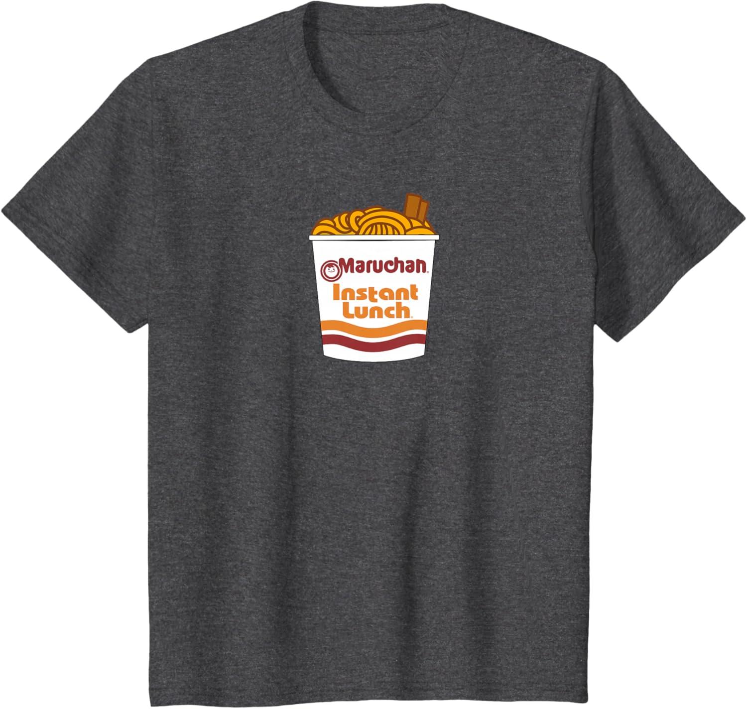 image:imageMaruchan Ramen Noodle Cup with Chop Sticks TShirtDark Heather Grey