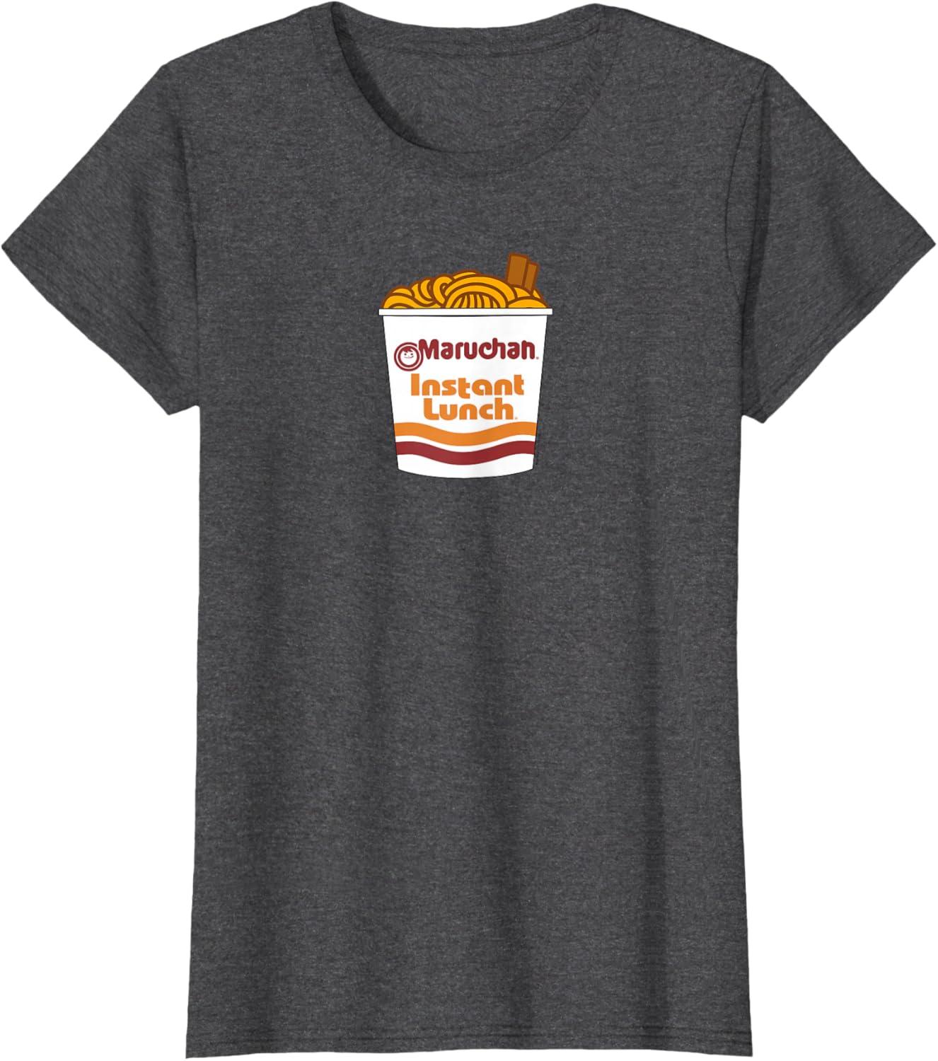 image:imageMaruchan Ramen Noodle Cup with Chop Sticks TShirtDark Heather Grey