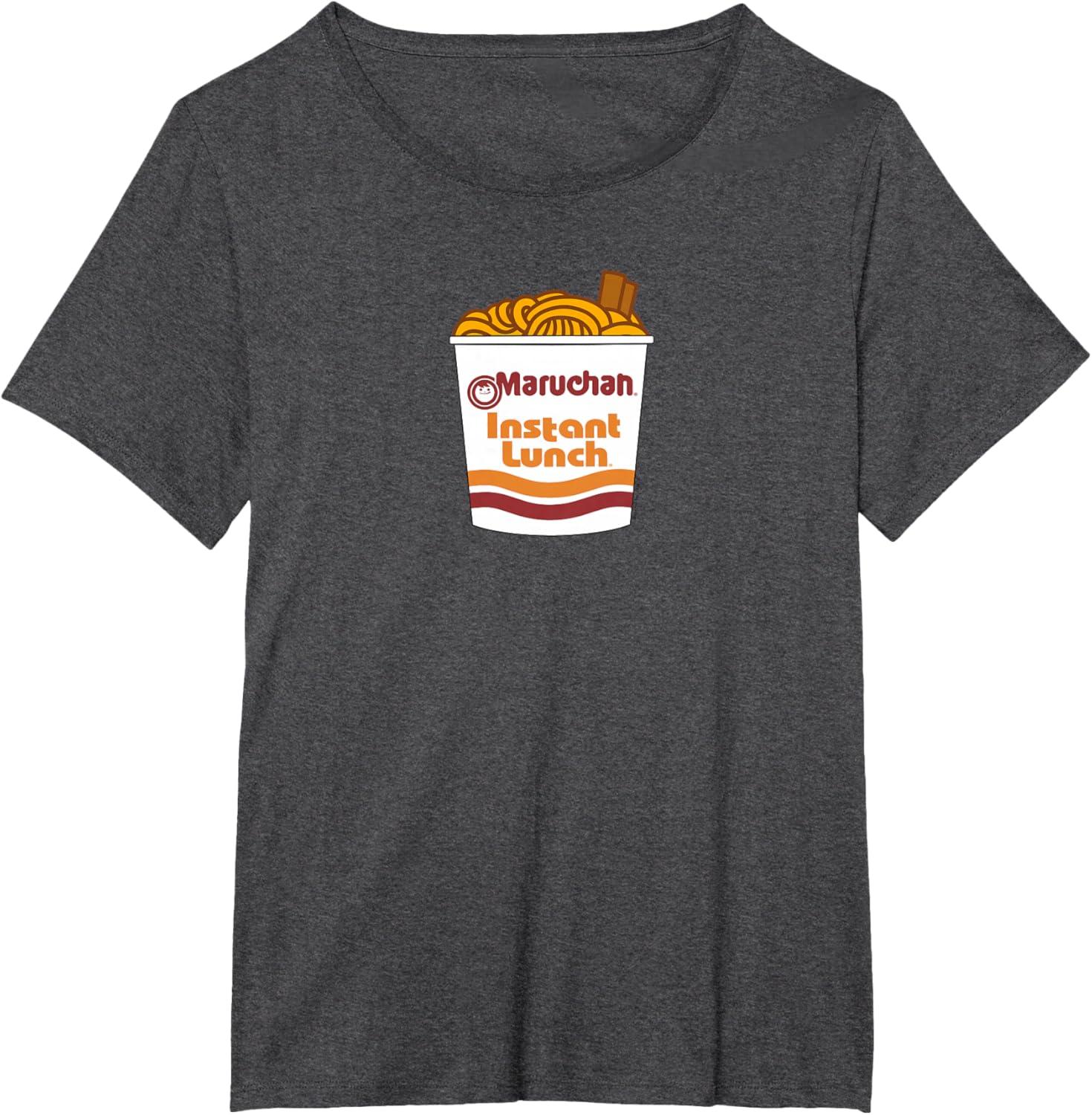 image:imageMaruchan Ramen Noodle Cup with Chop Sticks TShirtDark Heather Grey