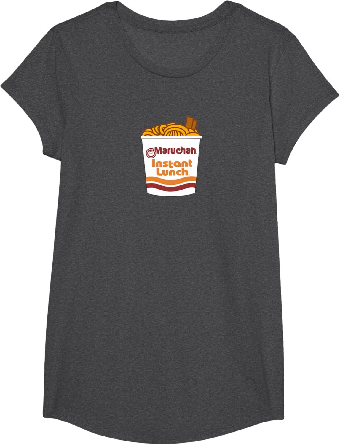 image:imageMaruchan Ramen Noodle Cup with Chop Sticks TShirtDark Heather Grey