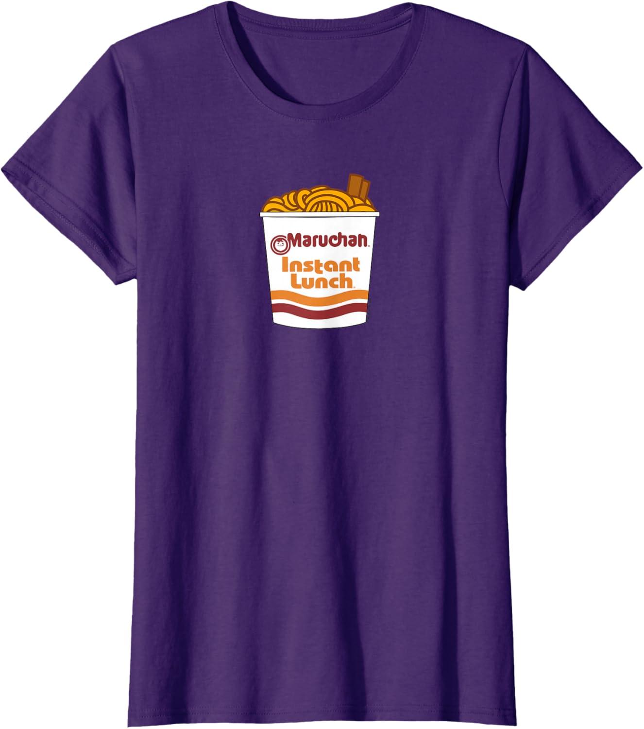image:imageMaruchan Ramen Noodle Cup with Chop Sticks TShirtPurple