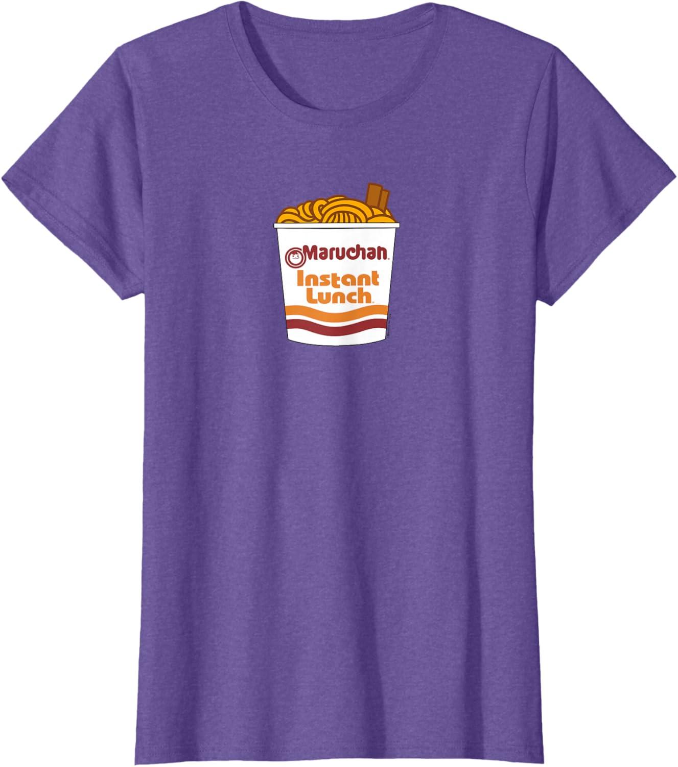 image:imageMaruchan Ramen Noodle Cup with Chop Sticks TShirtPurple Heather