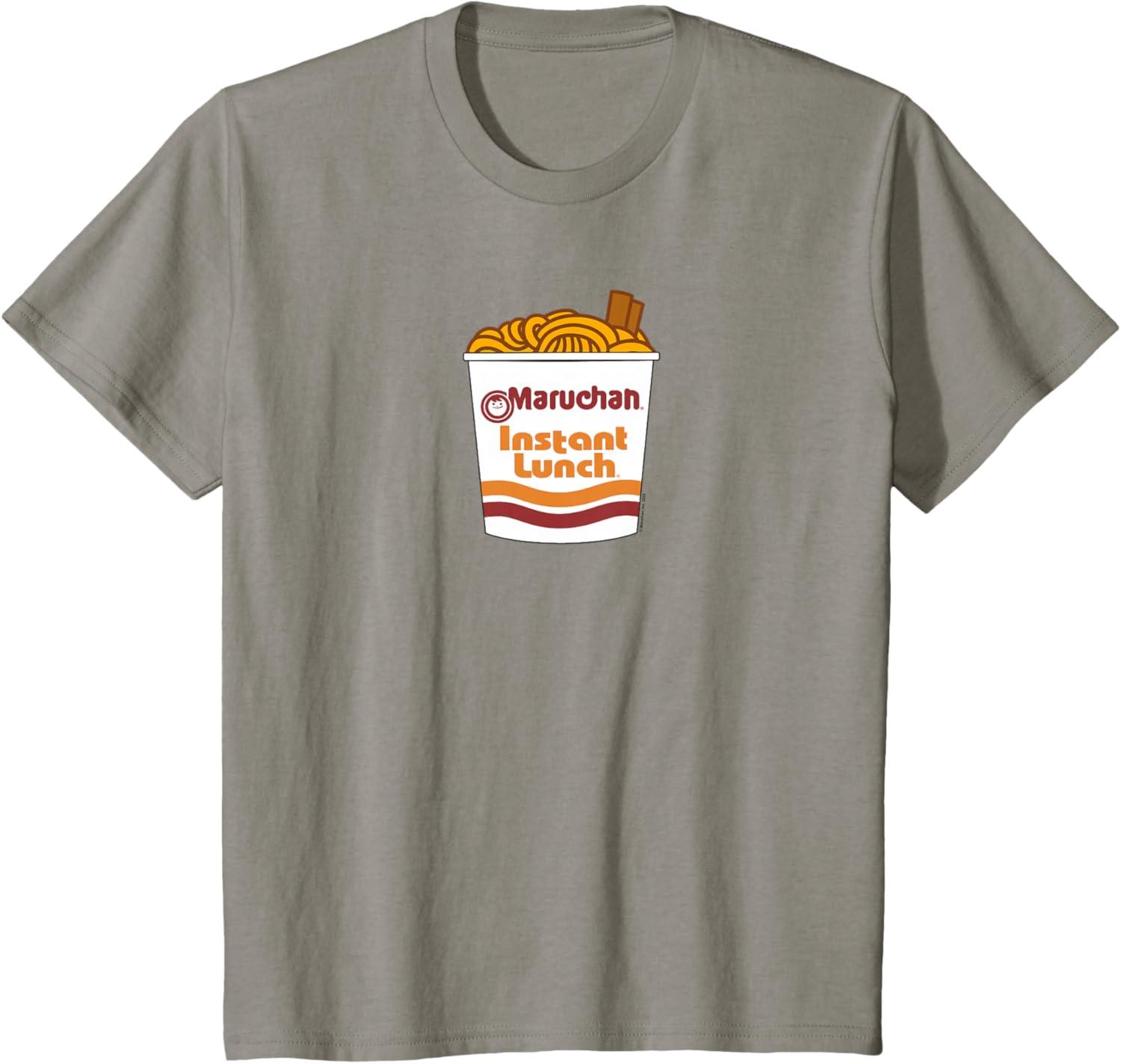 image:imageMaruchan Ramen Noodle Cup with Chop Sticks TShirtSlate Grey