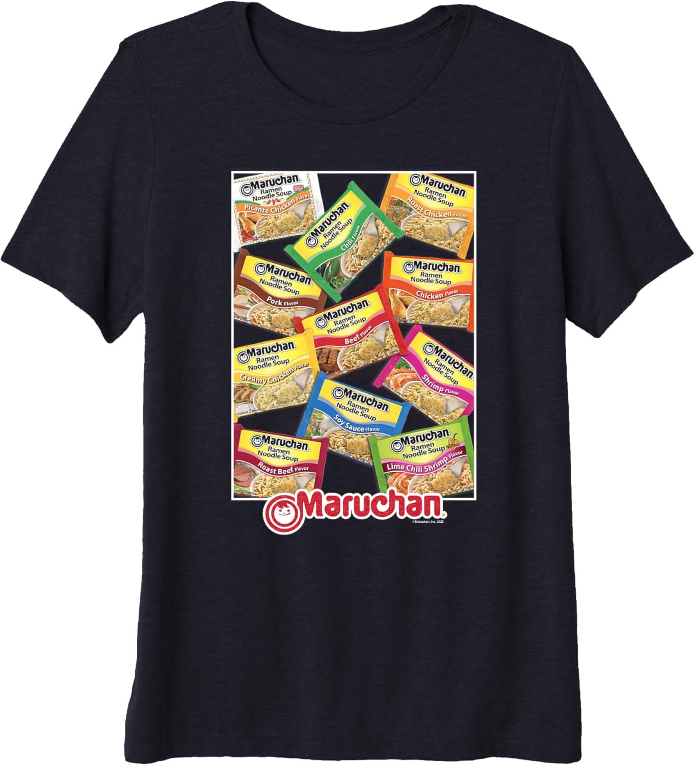 image:imageMaruchan Ramen Noodle Flavor Profiles Poster Premium Triblend TShirtNavy Blue