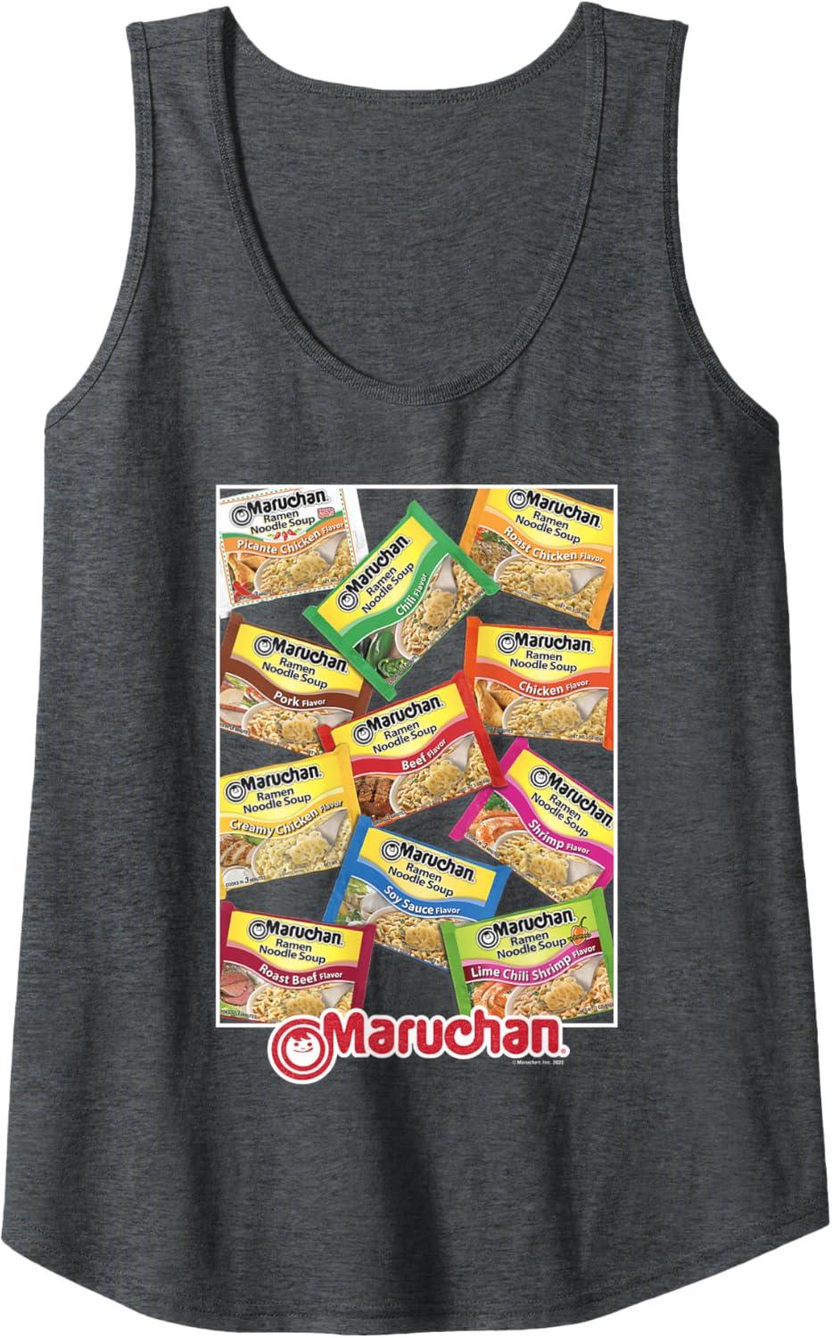 image:imageMaruchan Ramen Noodle Flavor Profiles Poster Tank TopDark Heather Grey