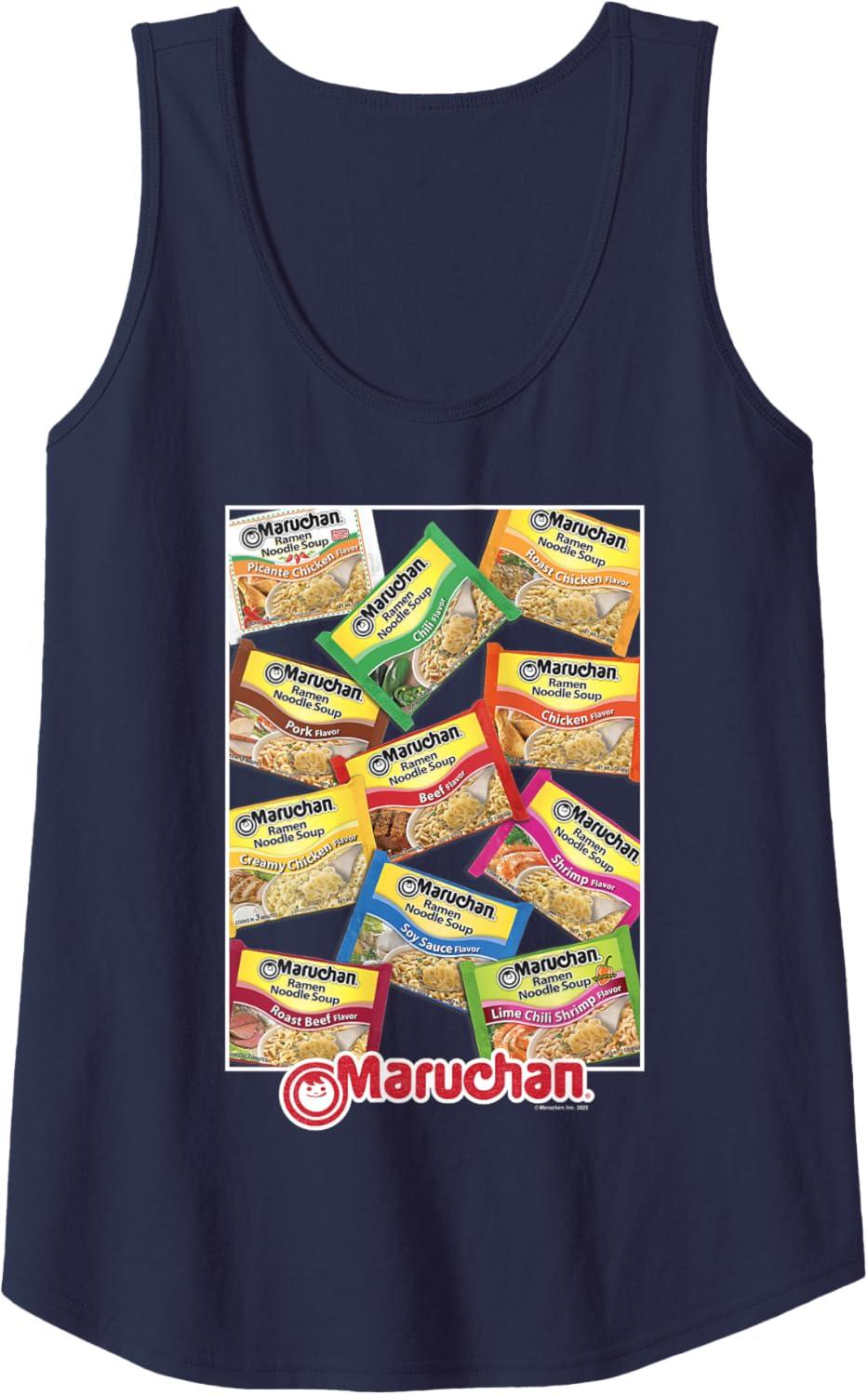 image:imageMaruchan Ramen Noodle Flavor Profiles Poster Tank TopNavy Blue