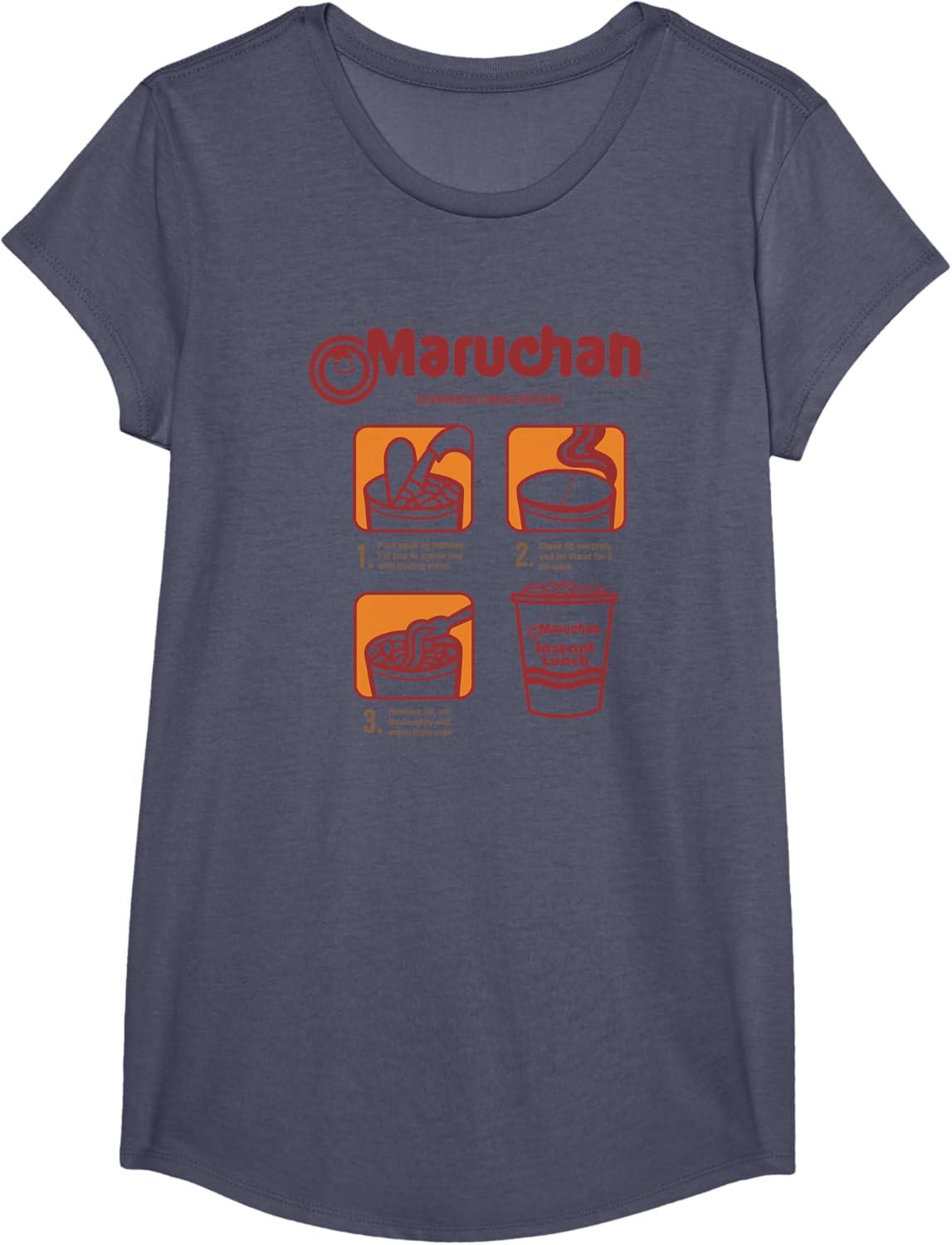 image:imageMaruchan Recommended Cooking Directions Poster TShirtHeather Blue