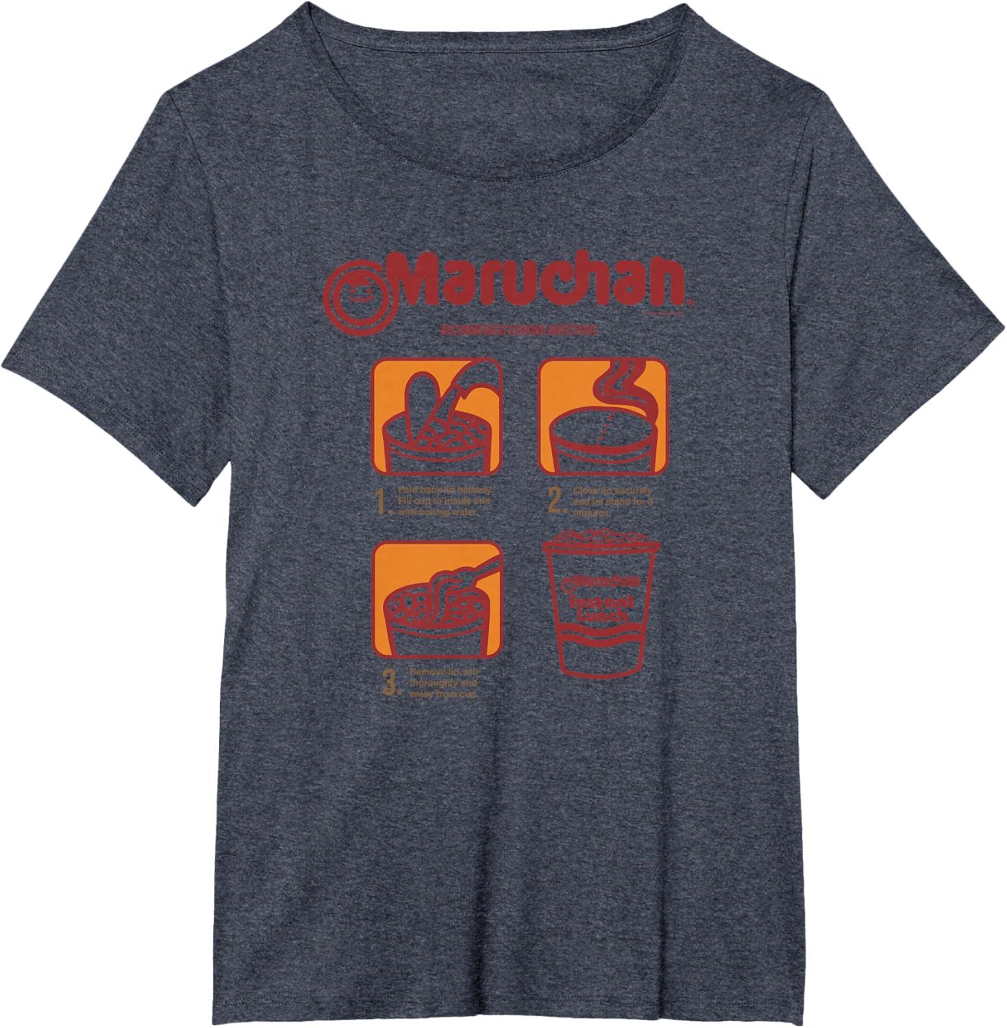 image:imageMaruchan Recommended Cooking Directions Poster TShirtHeather Blue