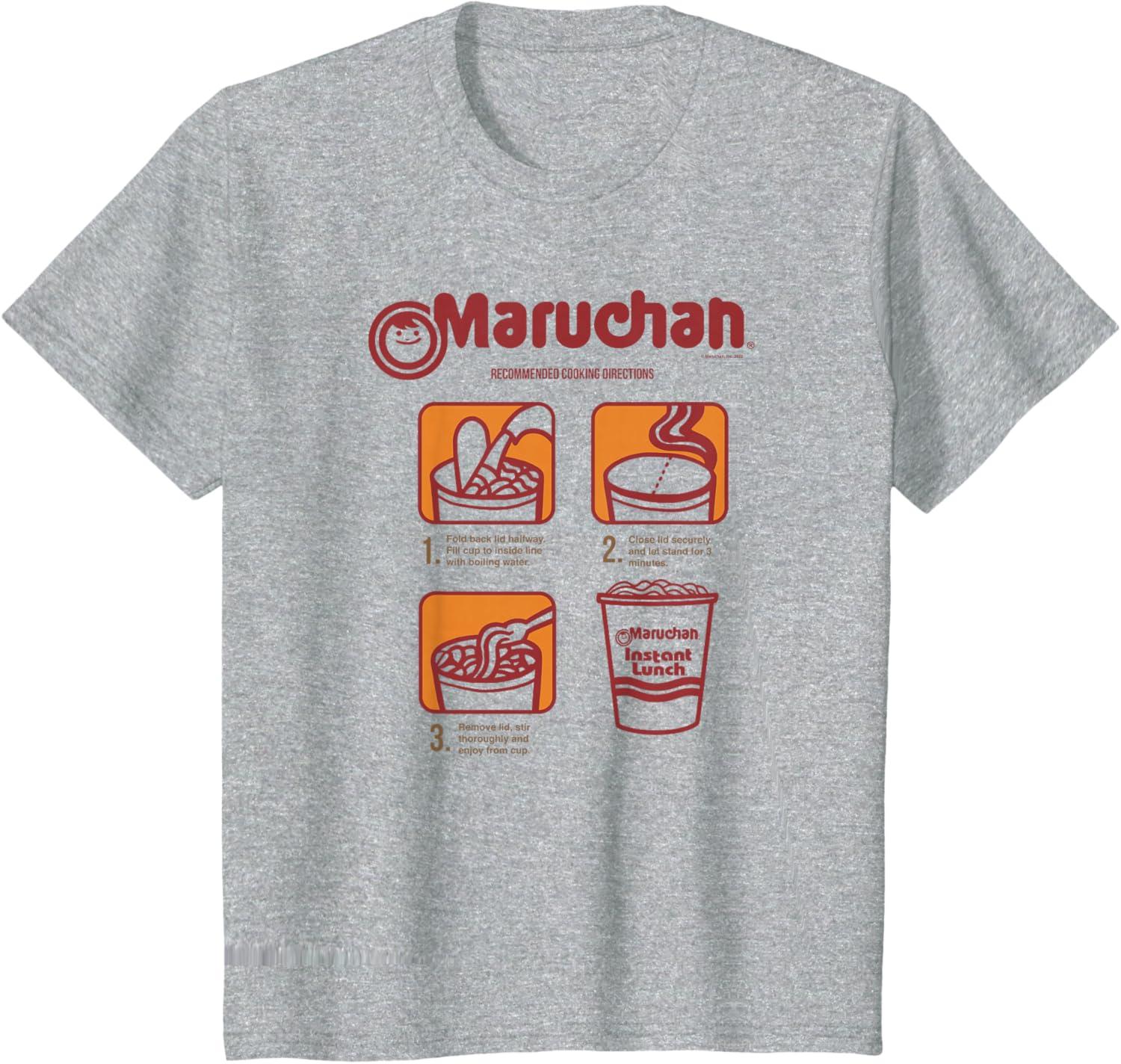 image:imageMaruchan Recommended Cooking Directions Poster TShirtHeather Grey