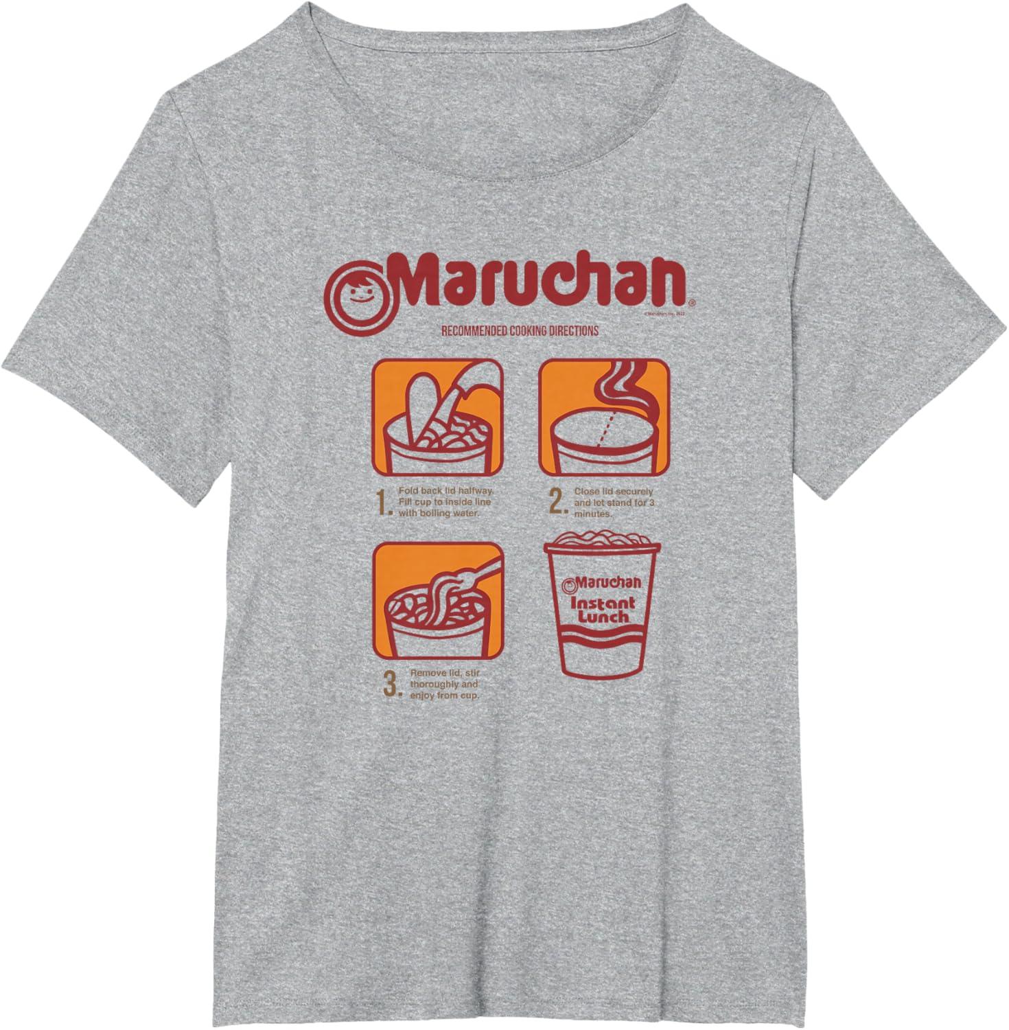 image:imageMaruchan Recommended Cooking Directions Poster TShirtHeather Grey
