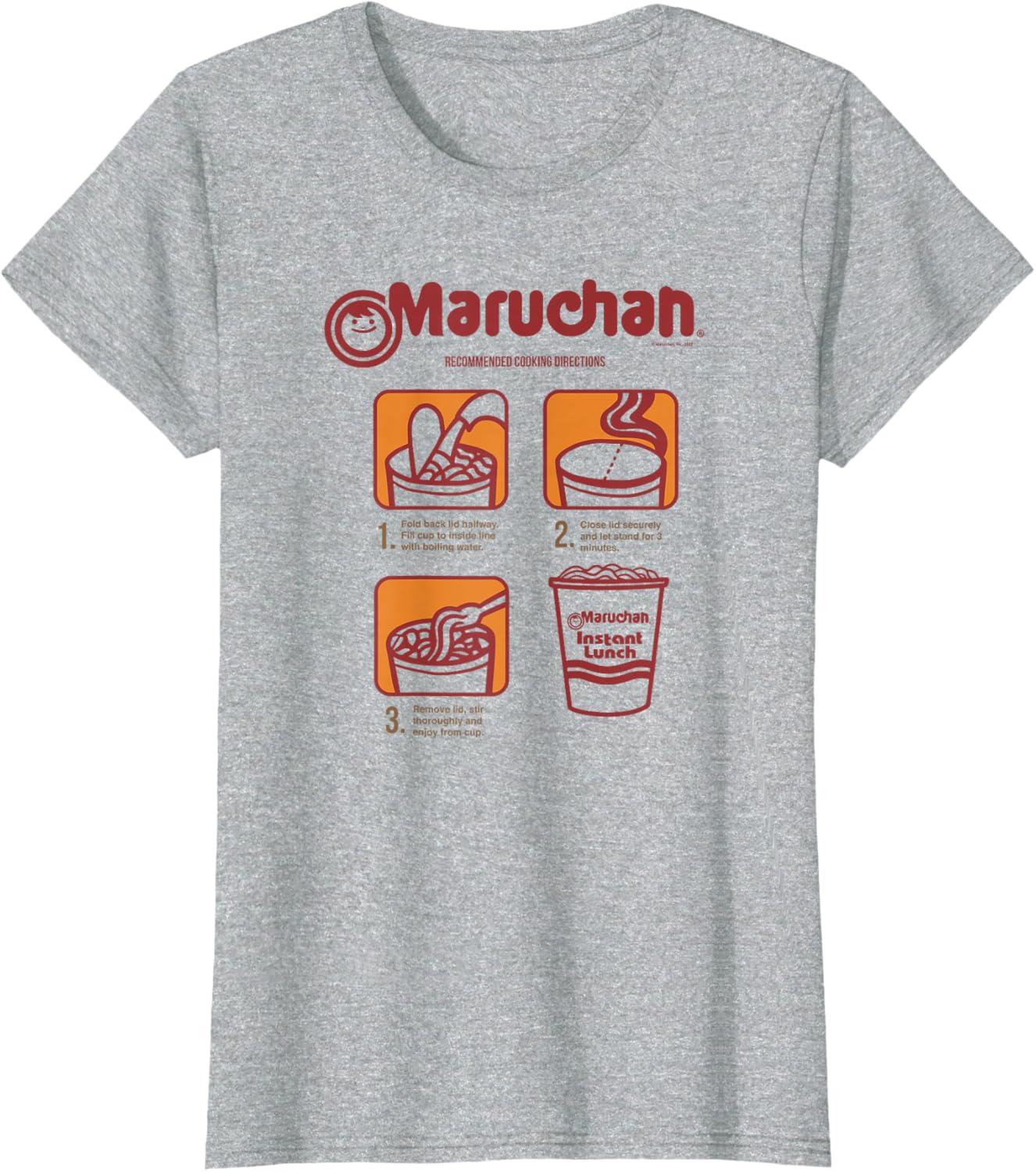 image:imageMaruchan Recommended Cooking Directions Poster TShirtHeather Grey