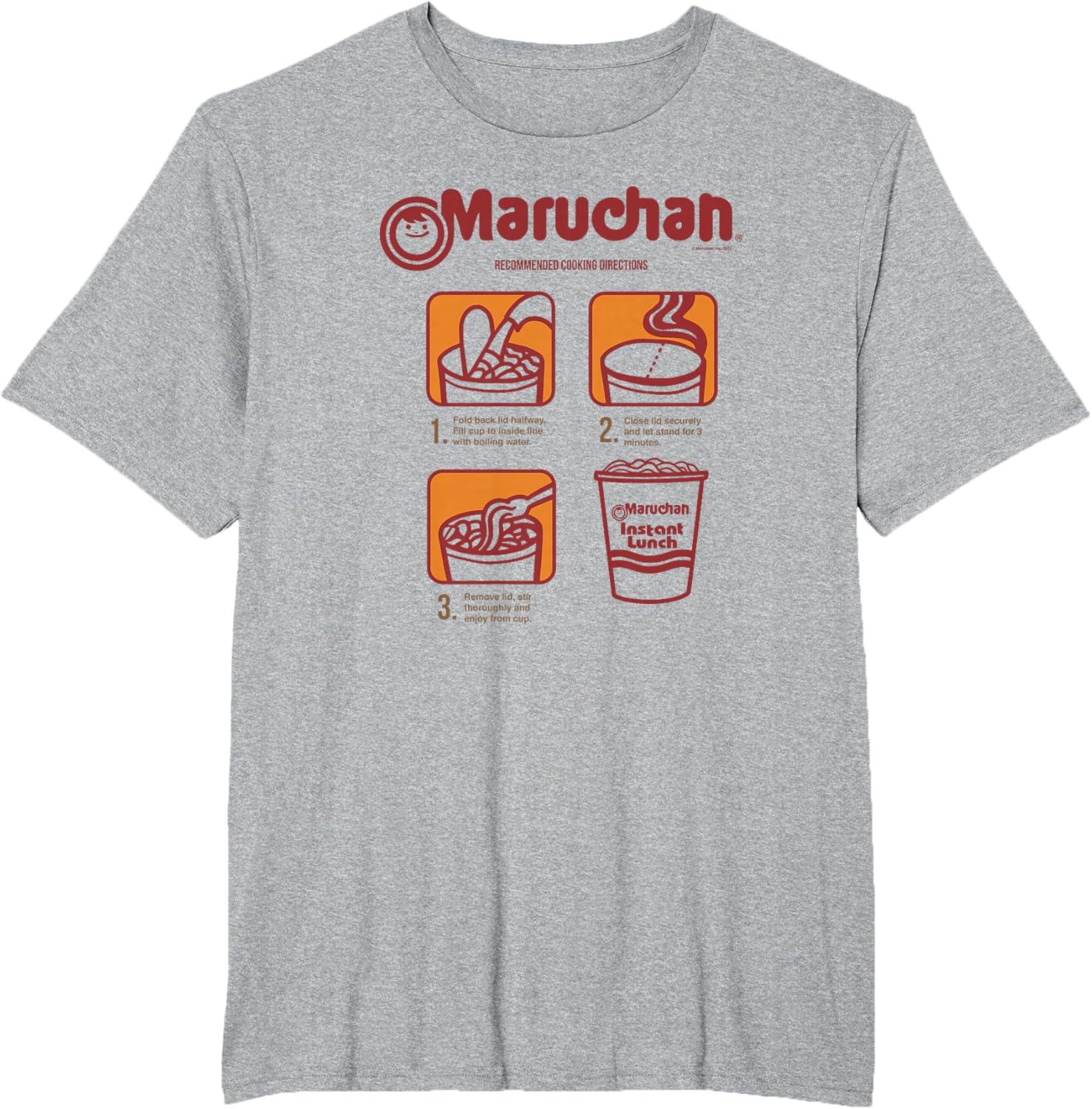image:imageMaruchan Recommended Cooking Directions Poster TShirtHeather Grey