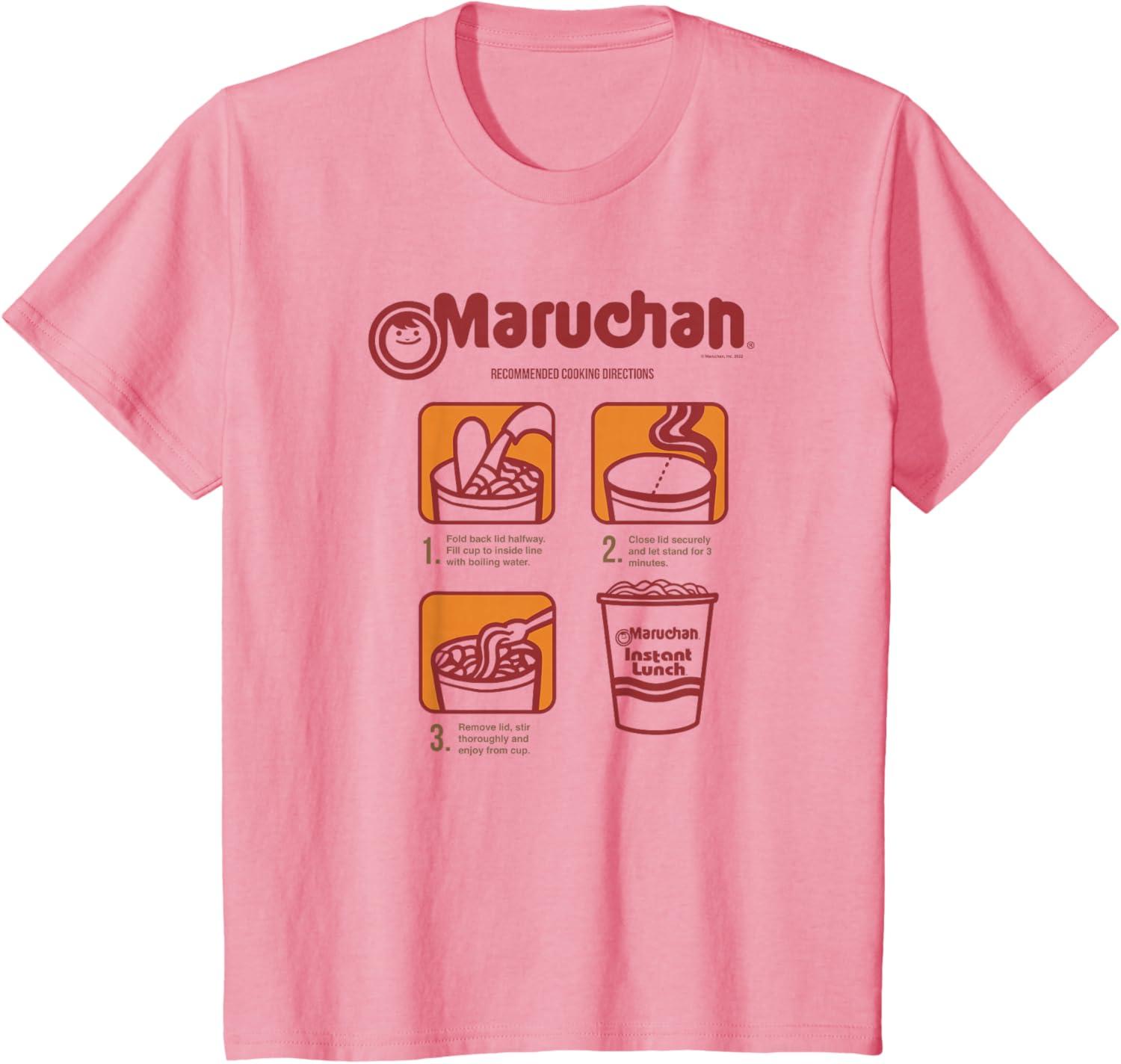 image:imageMaruchan Recommended Cooking Directions Poster TShirtPink