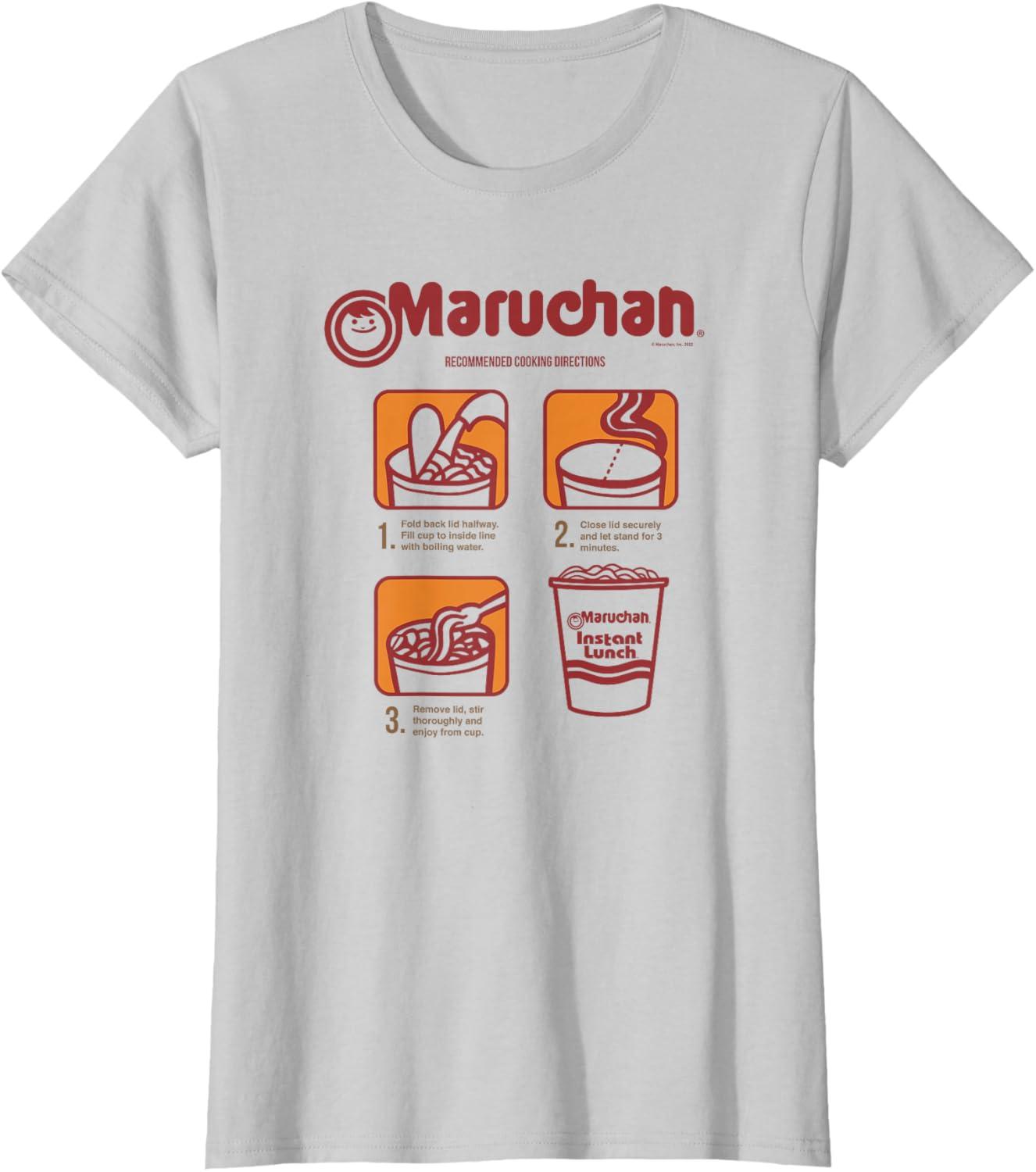 image:imageMaruchan Recommended Cooking Directions Poster TShirtSilver Grey