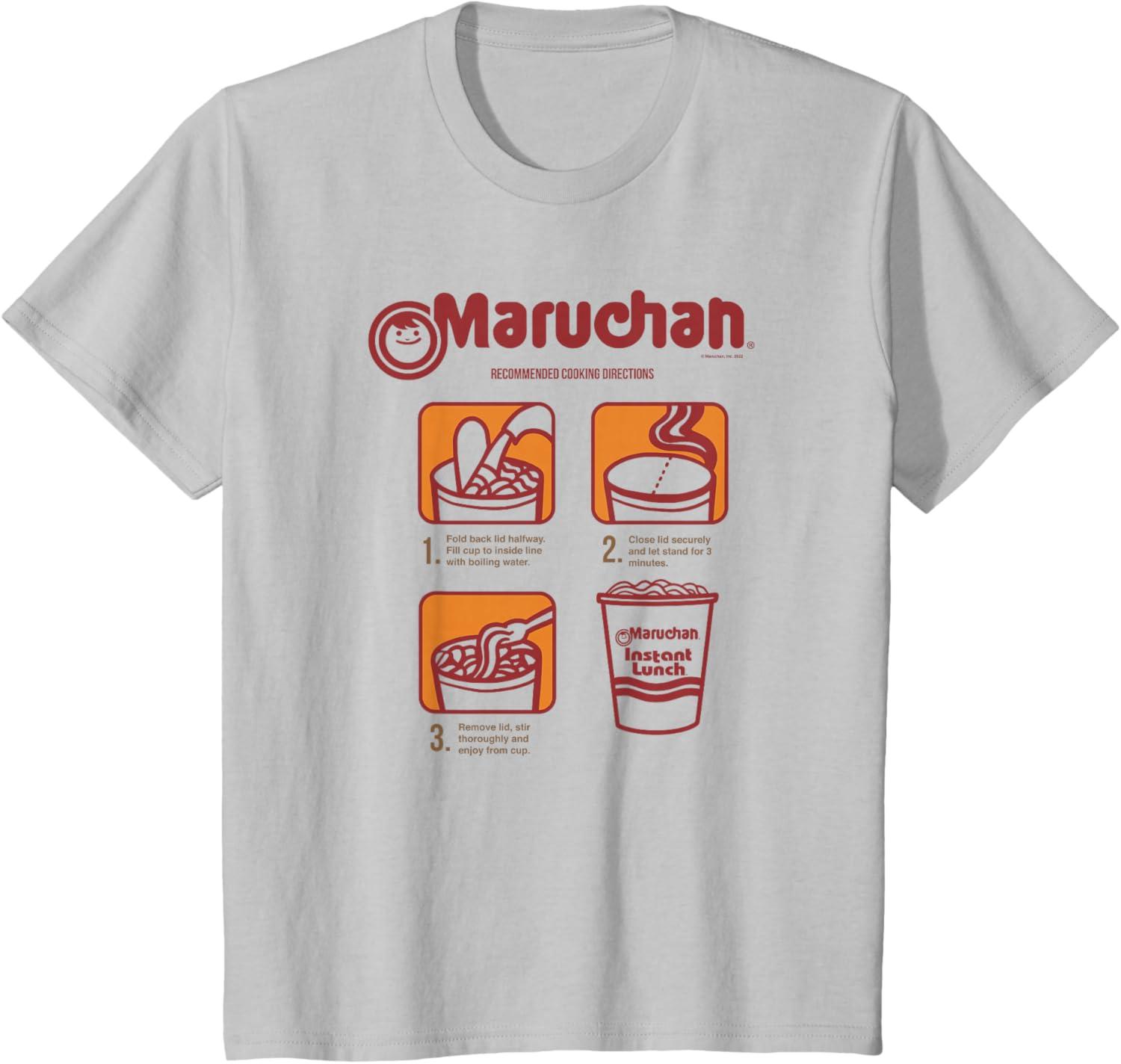 image:imageMaruchan Recommended Cooking Directions Poster TShirtSilver Grey