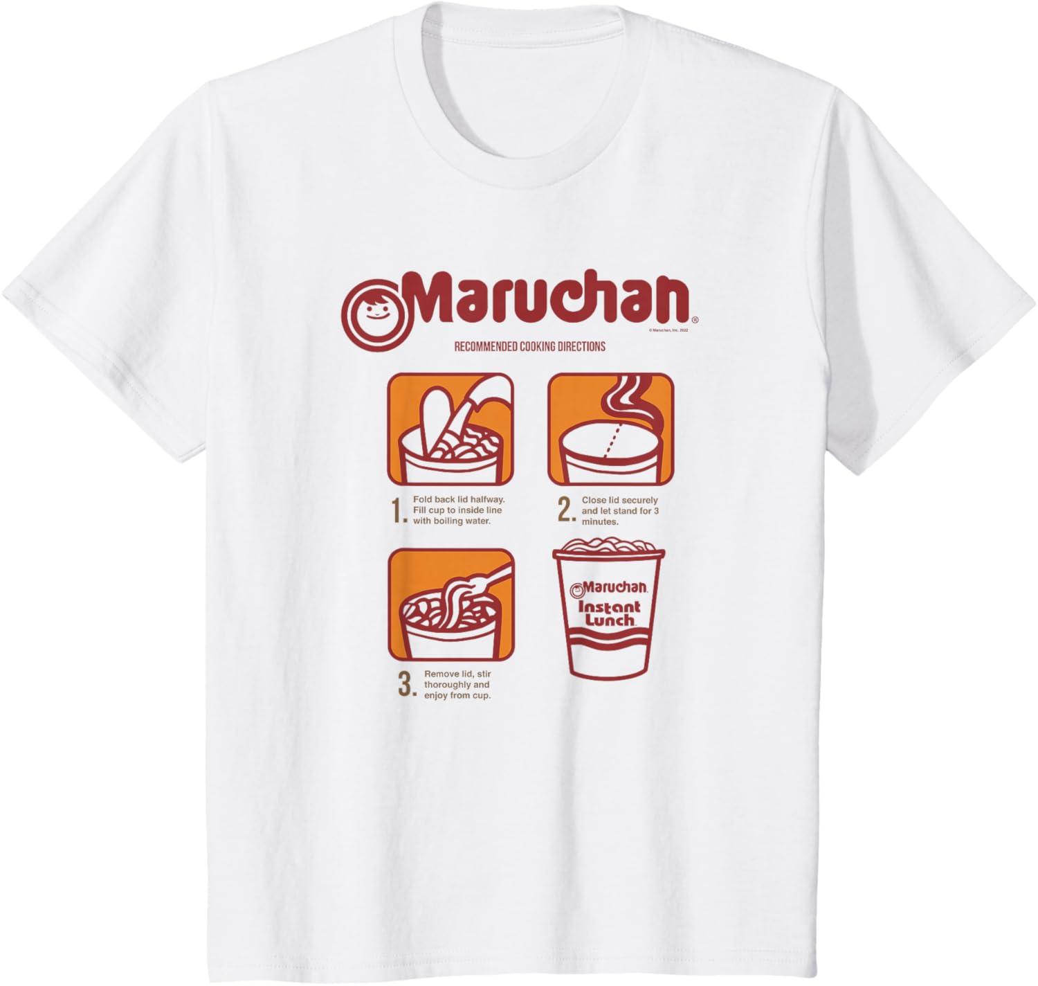 image:imageMaruchan Recommended Cooking Directions Poster TShirtWhite
