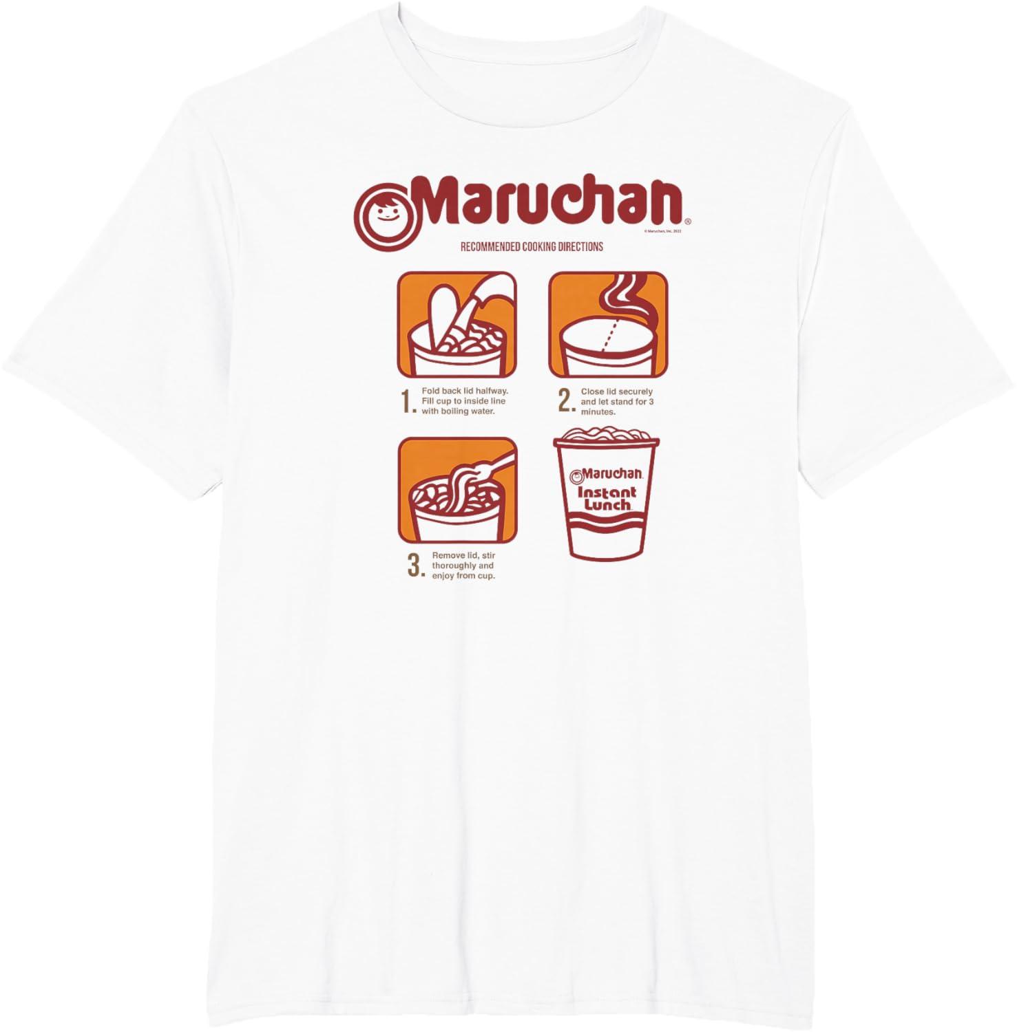 image:imageMaruchan Recommended Cooking Directions Poster TShirtWhite