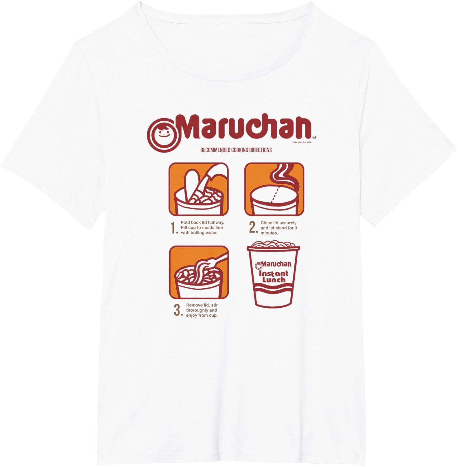 image:imageMaruchan Recommended Cooking Directions Poster TShirtWhite