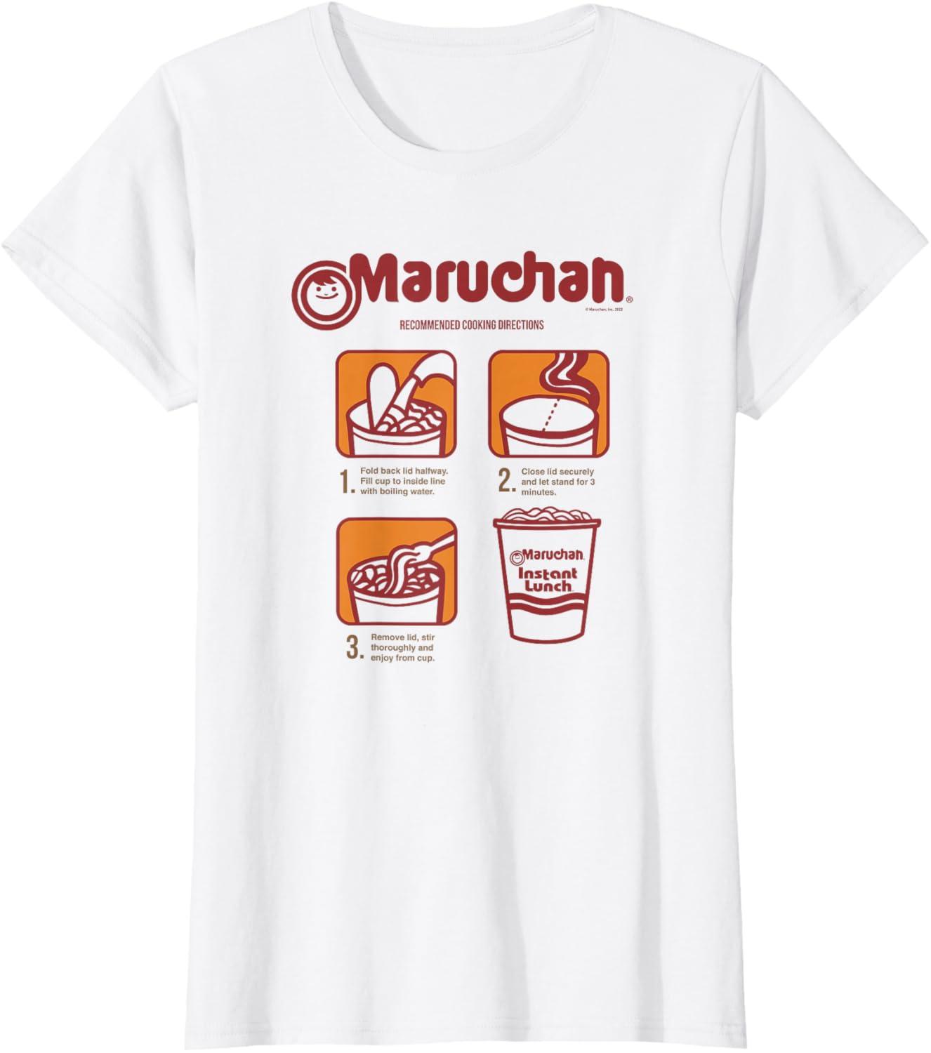 image:imageMaruchan Recommended Cooking Directions Poster TShirtWhite
