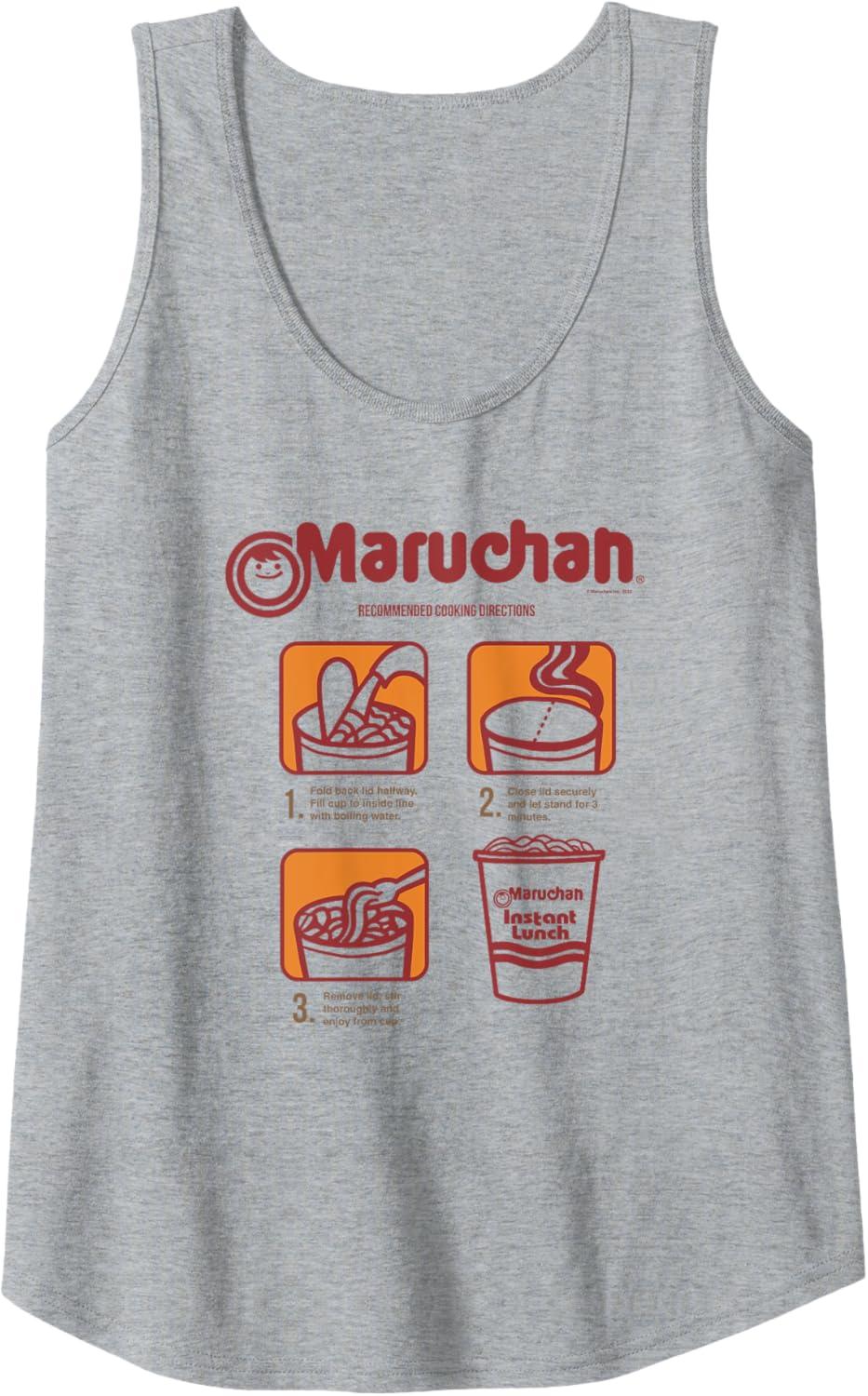 image:imageMaruchan Recommended Cooking Directions Poster Tank TopHeather Grey