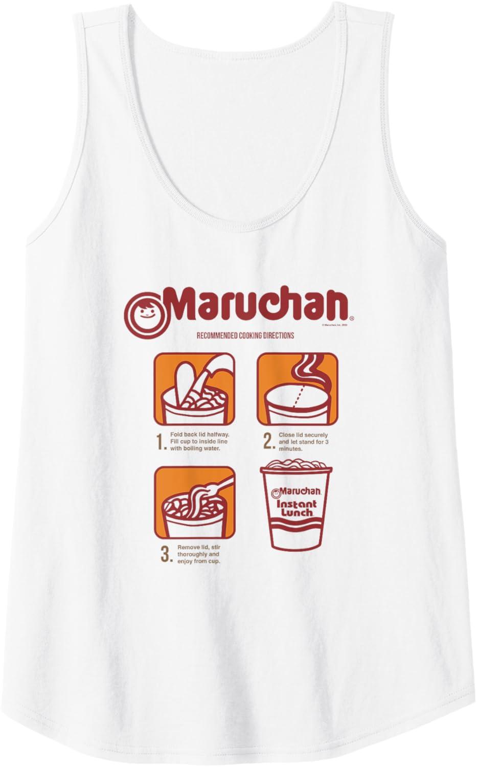 image:imageMaruchan Recommended Cooking Directions Poster Tank TopWhite