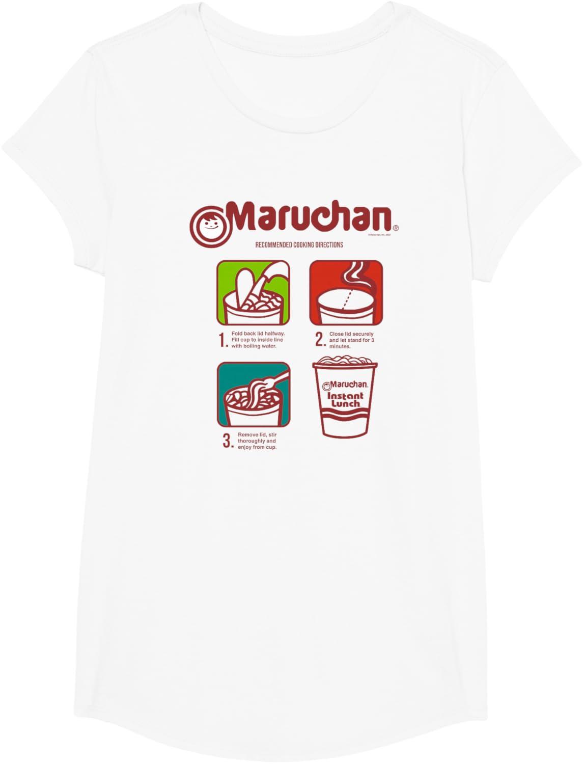 image:imageMaruchan Recommended Cooking Directions Symbols TShirtWhite