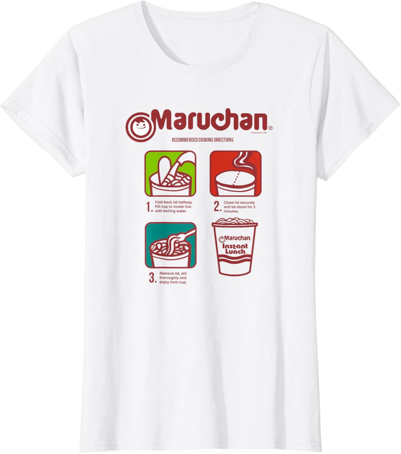 image:imageMaruchan Recommended Cooking Directions Symbols TShirtWhite
