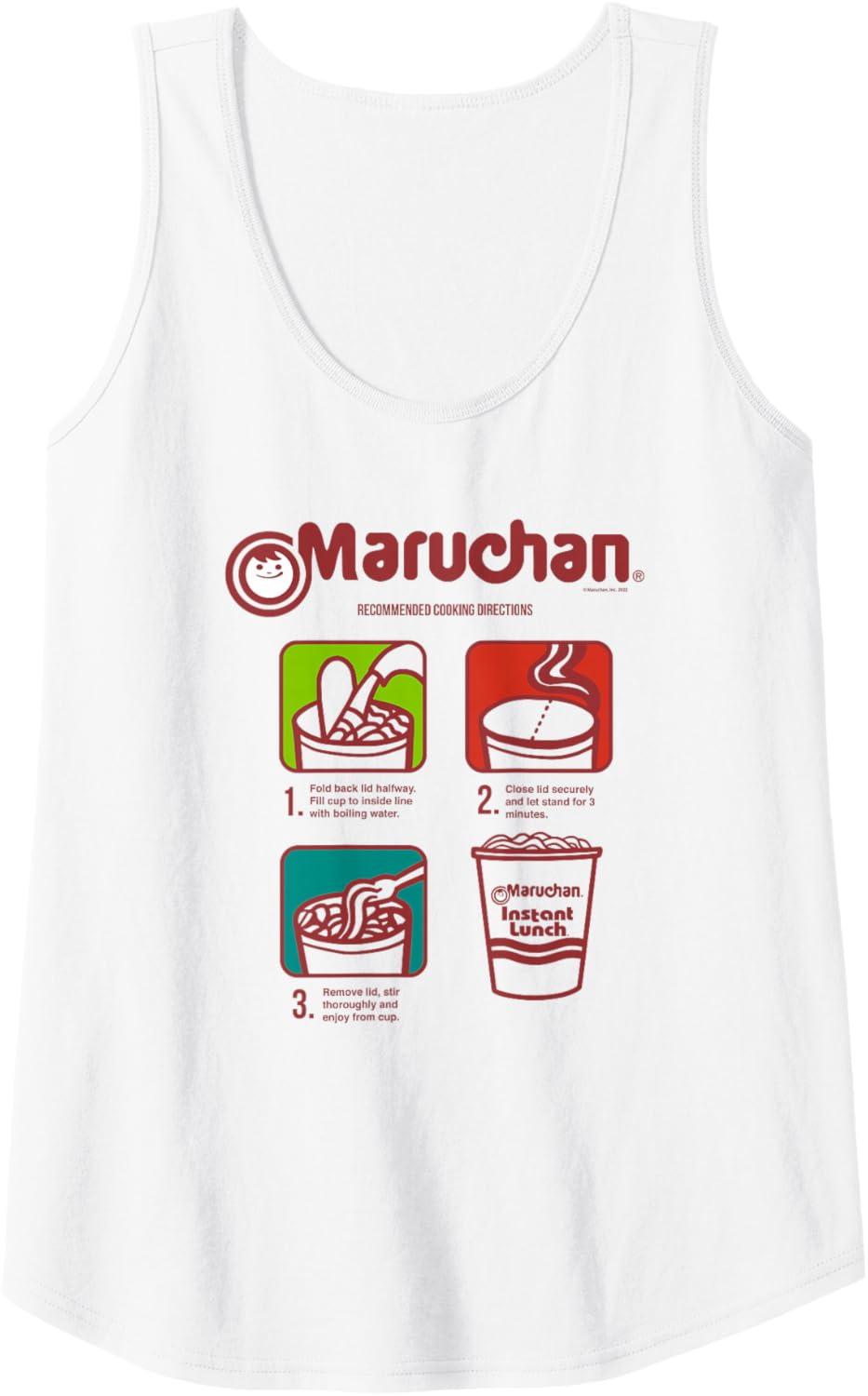 image:imageMaruchan Recommended Cooking Directions Symbols Tank TopWhite