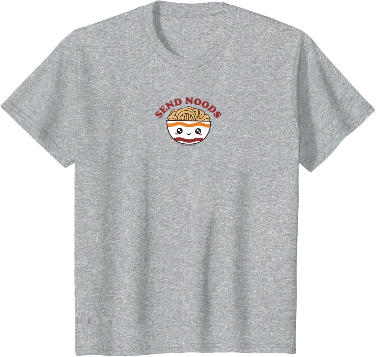 image:imageMaruchan Send Noods Ramen Bowl Face TShirtHeather Grey
