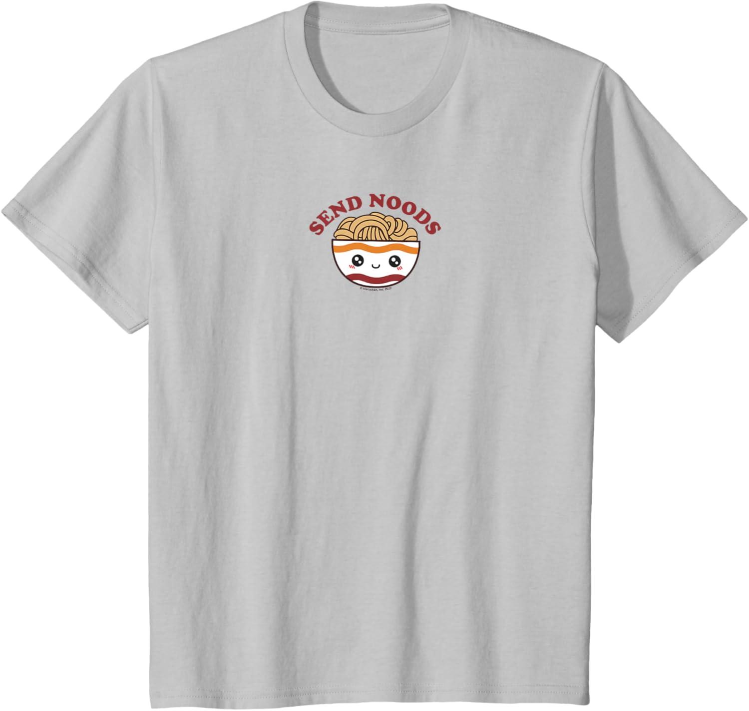 image:imageMaruchan Send Noods Ramen Bowl Face TShirtSilver Grey